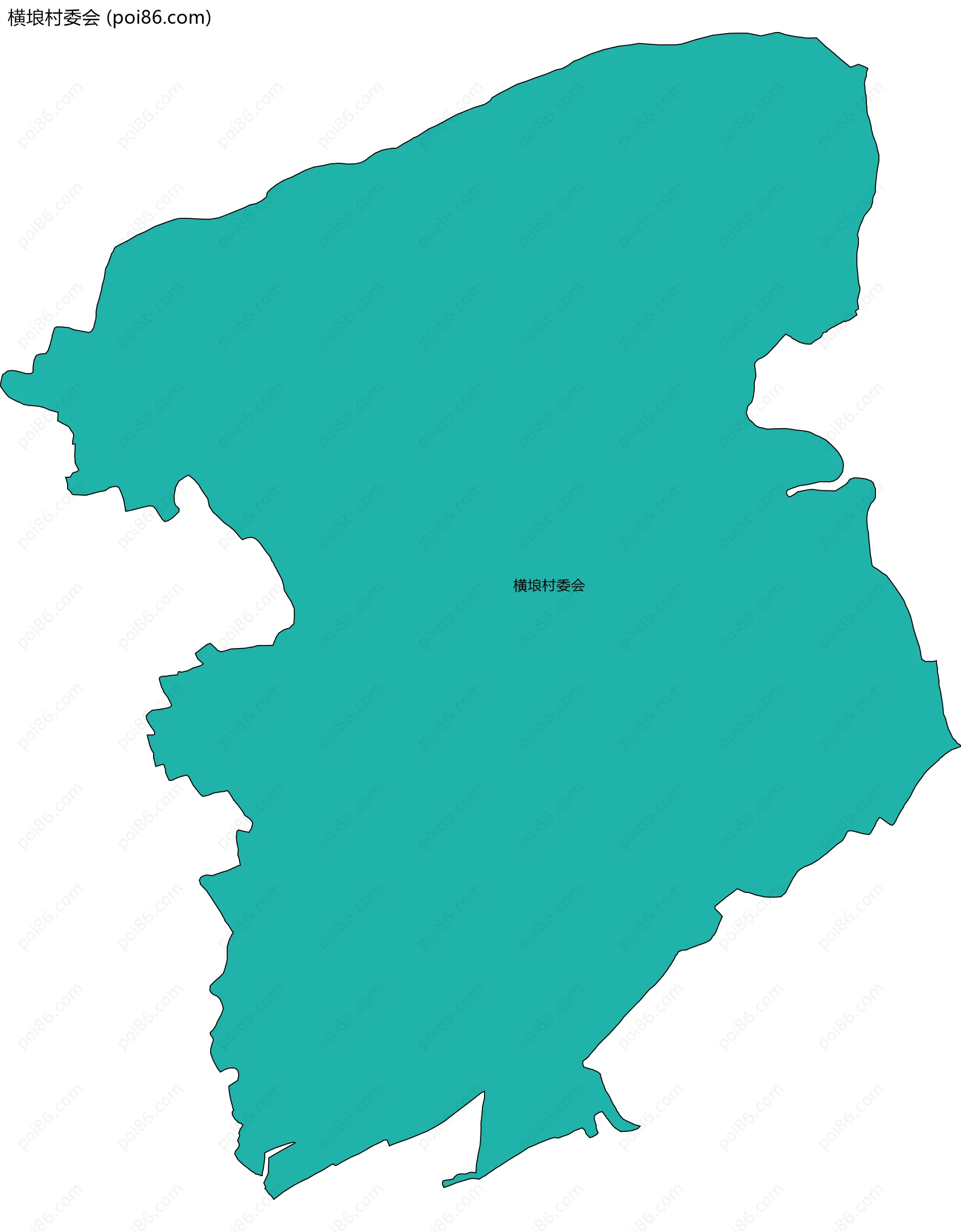 横埌村委会边界地图