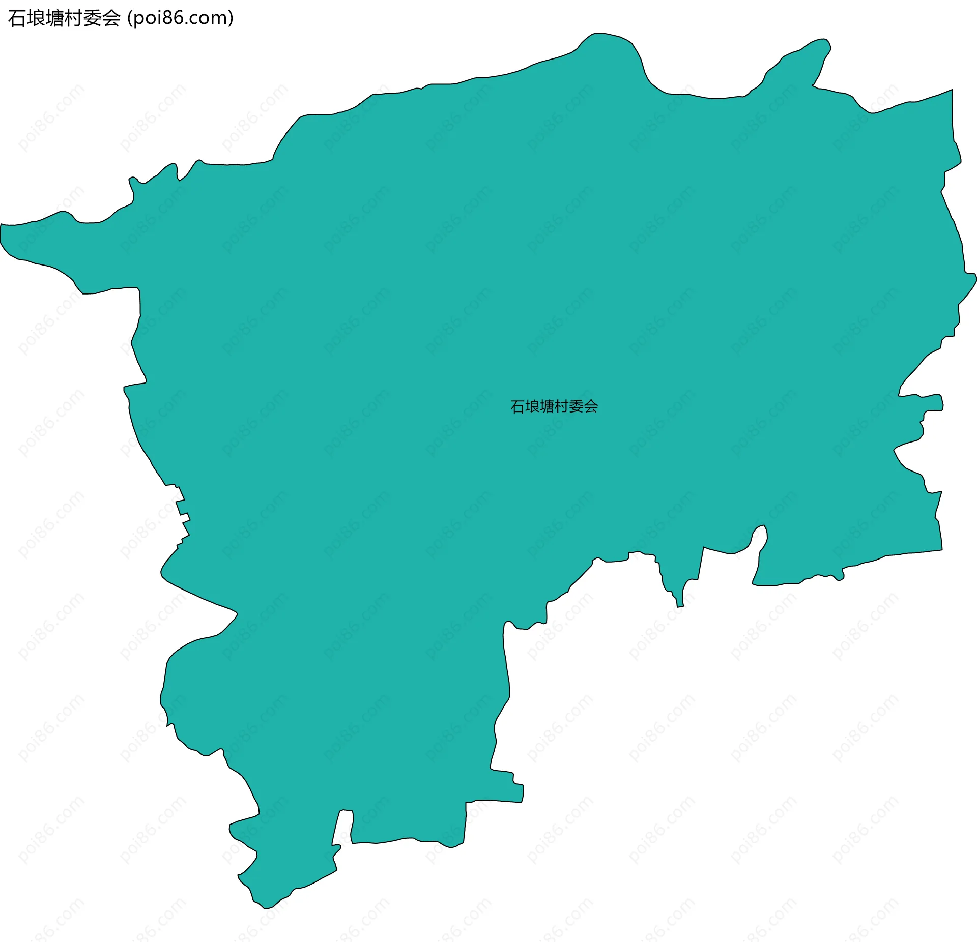 石埌塘村委会边界地图