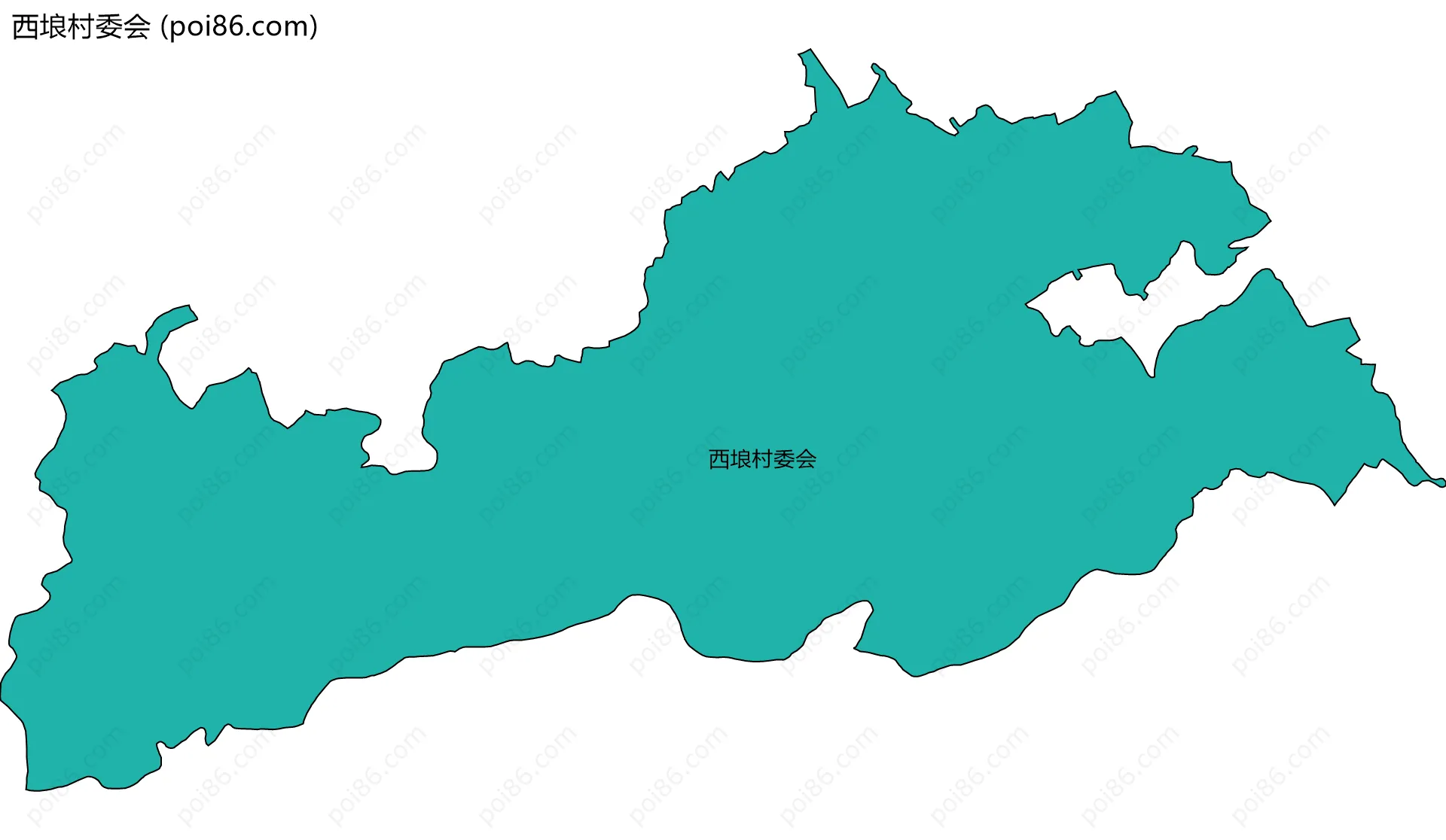 西埌村委会边界地图