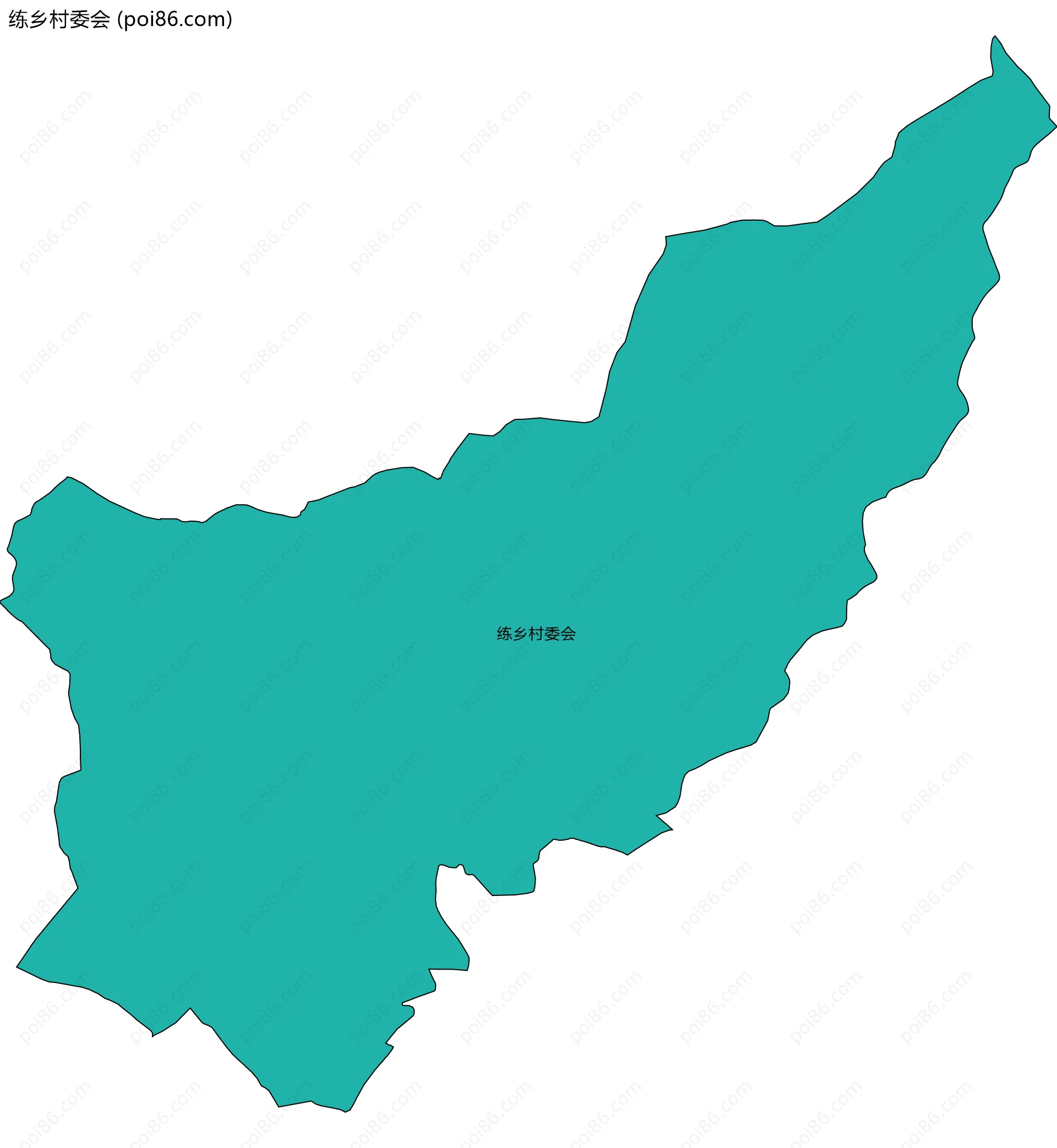 练乡村委会边界地图