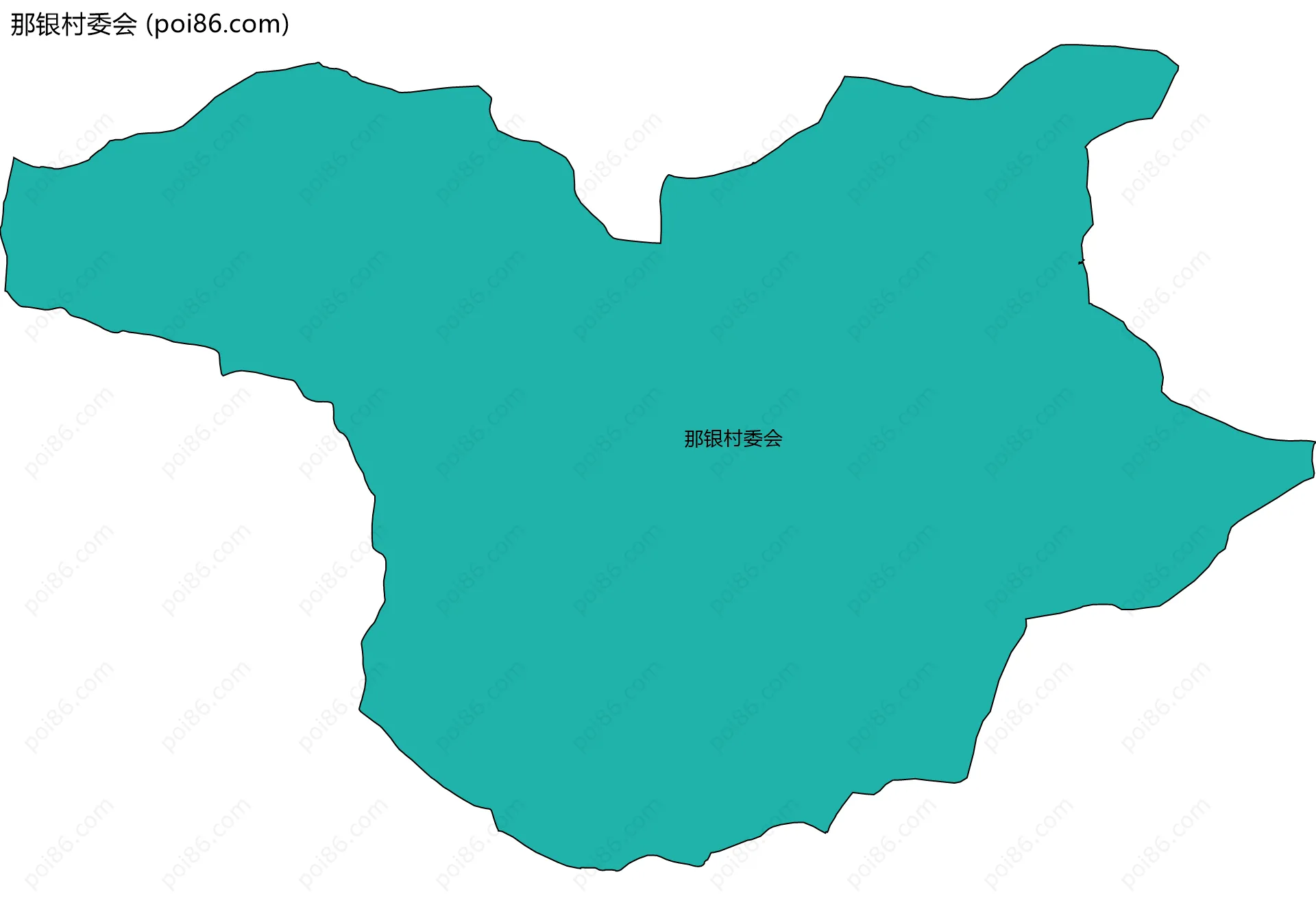 那银村委会边界地图