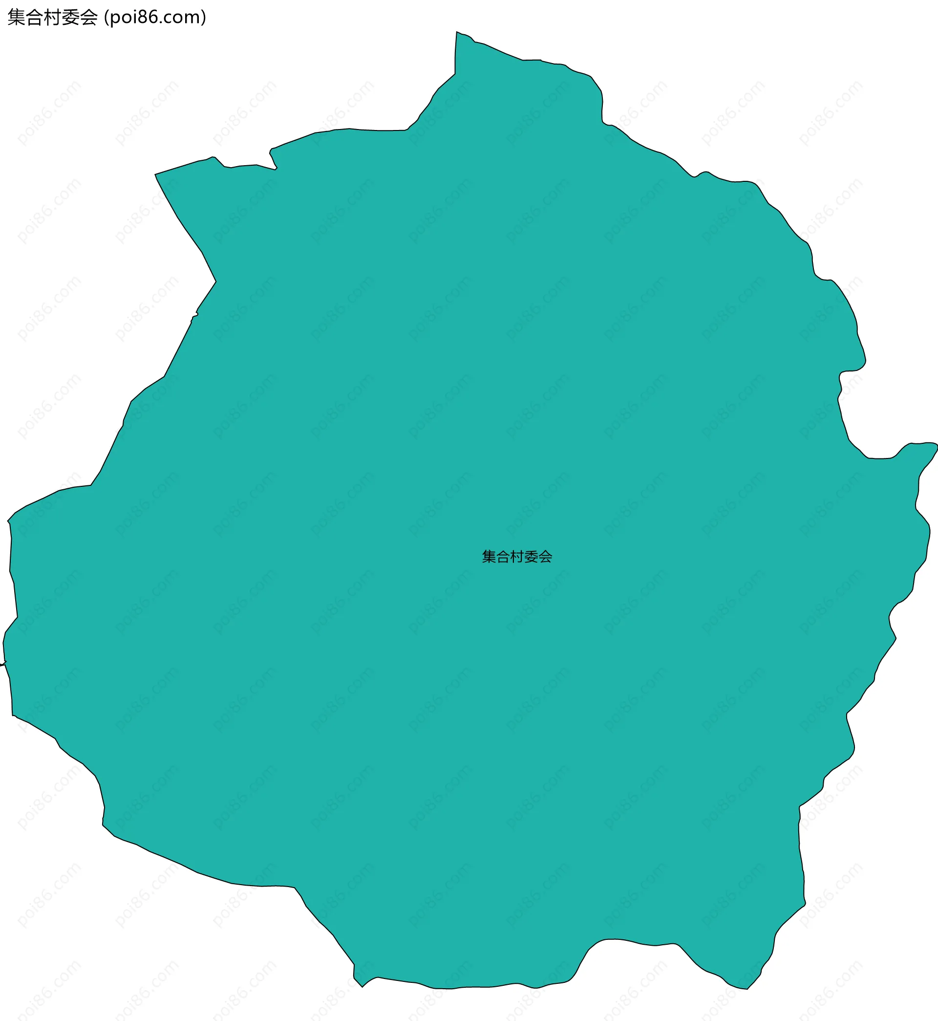 集合村委会边界地图