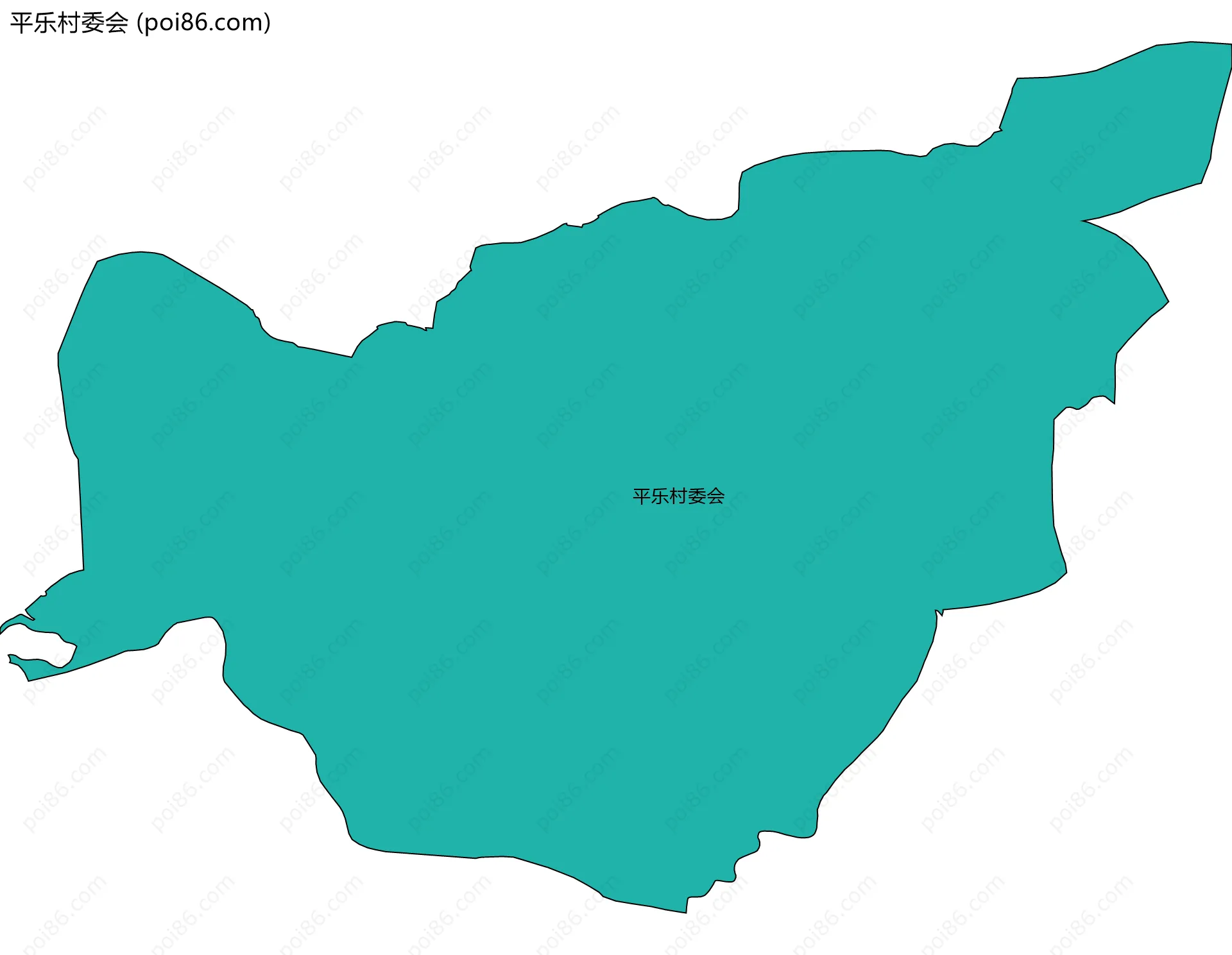 平乐村委会边界地图