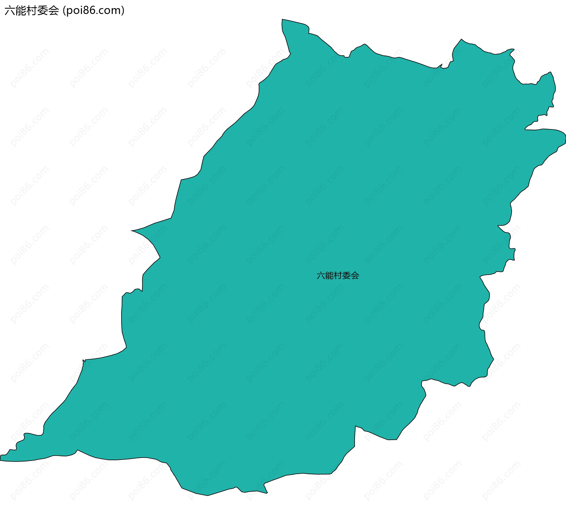 六能村委会边界地图