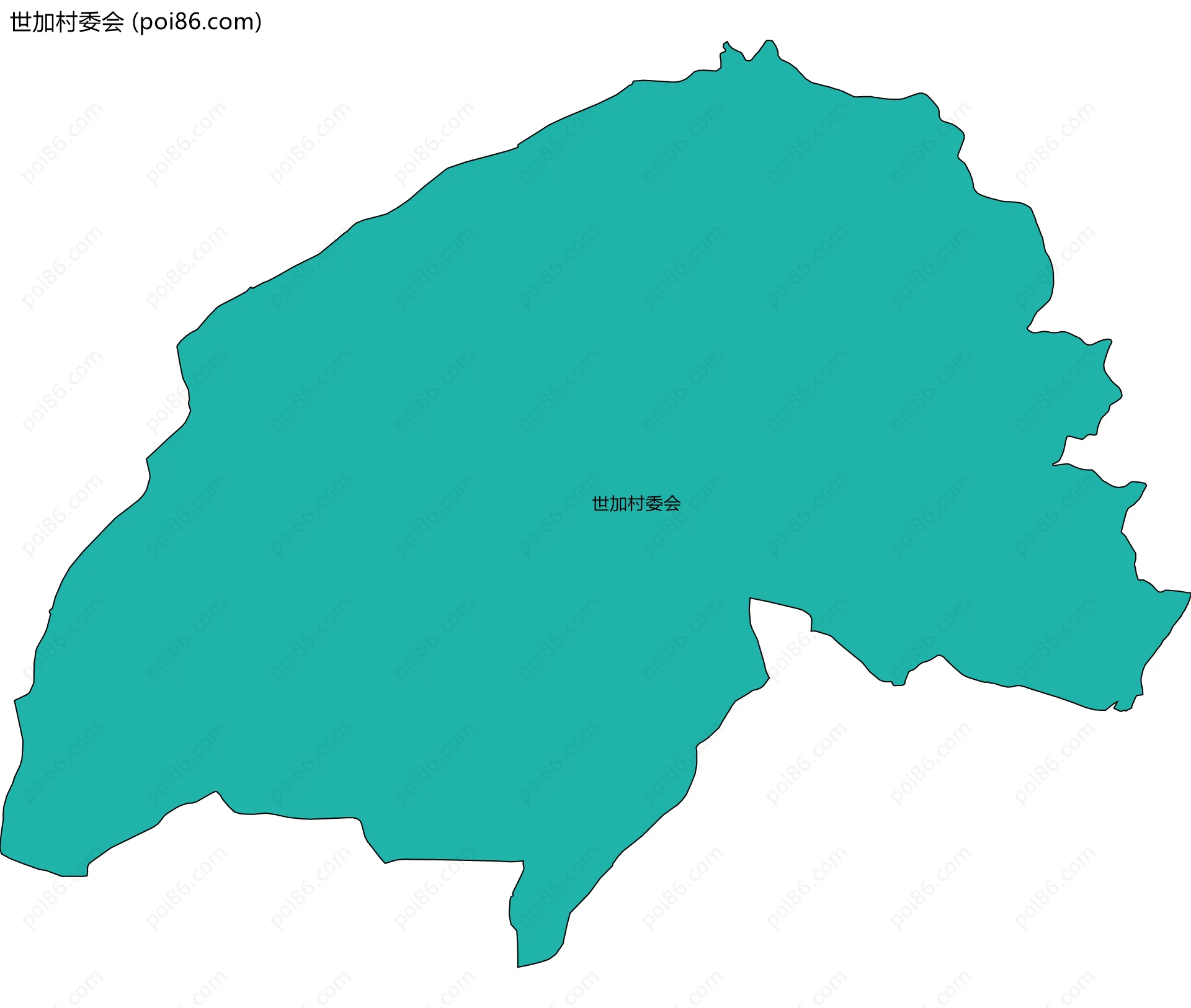 世加村委会边界地图