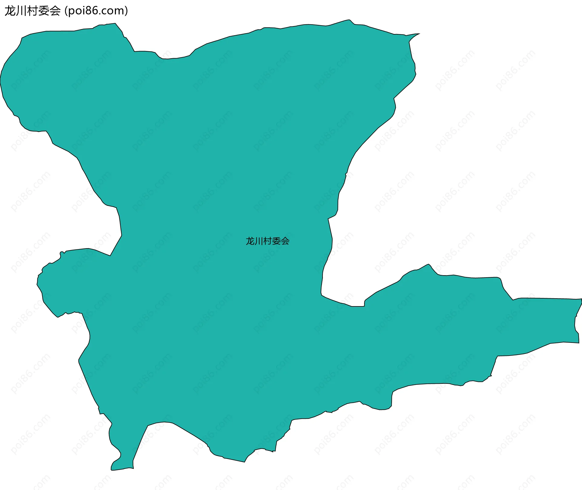龙川村委会边界地图