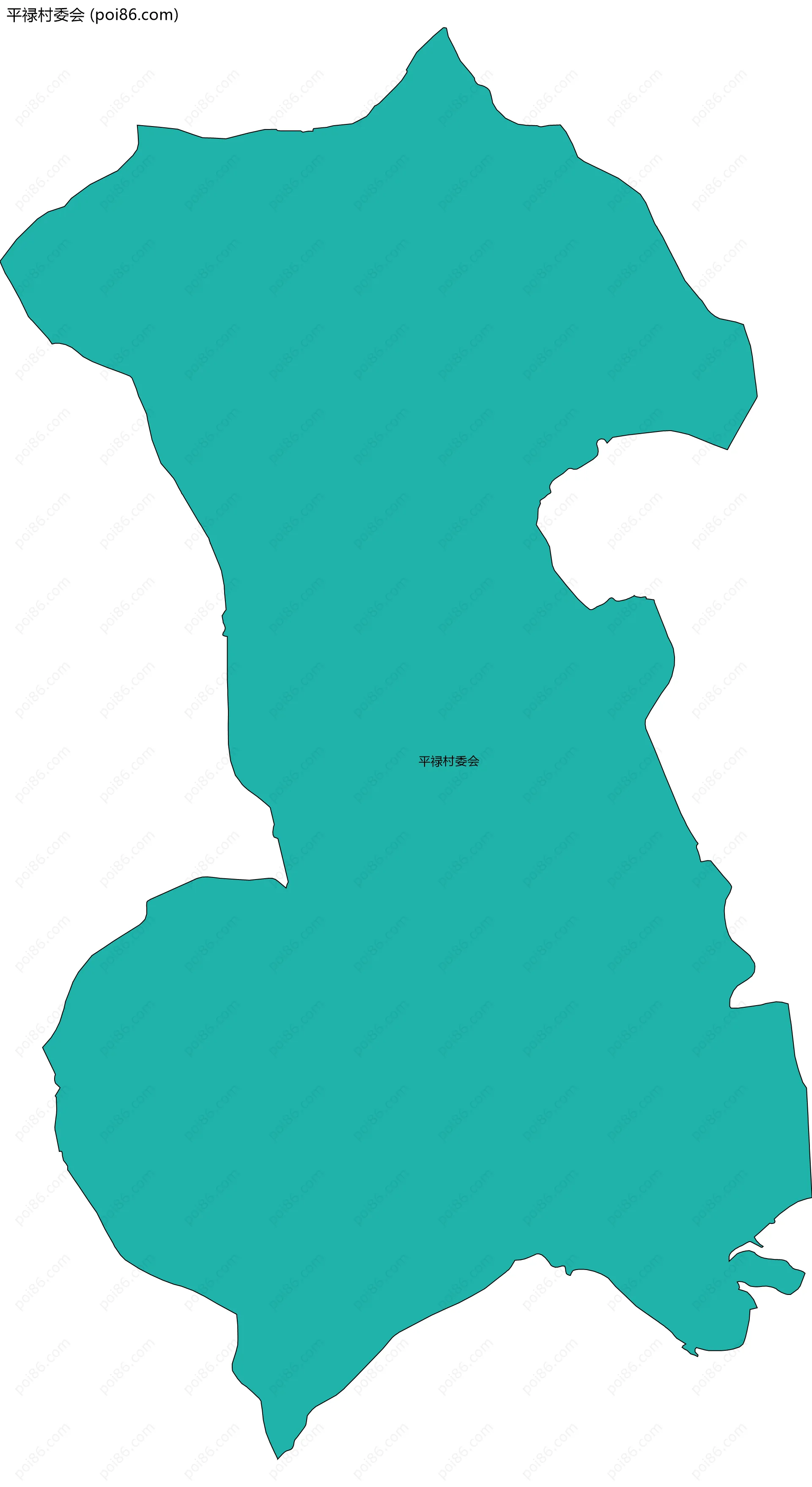 平禄村委会边界地图