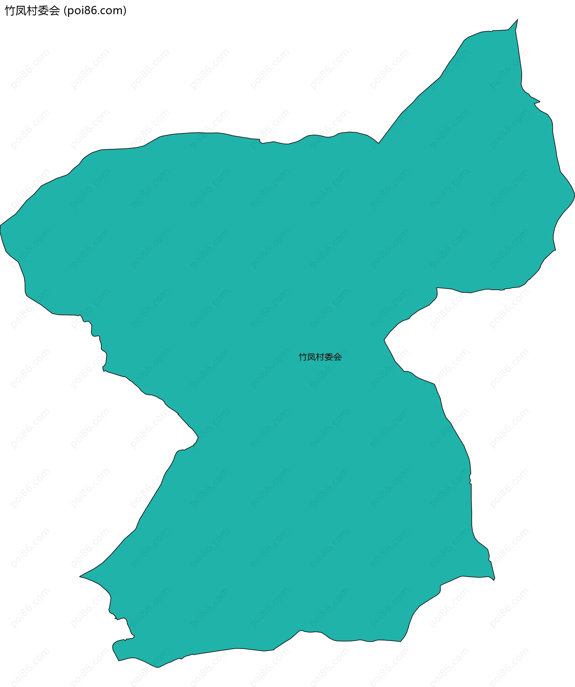 竹凤村委会边界地图