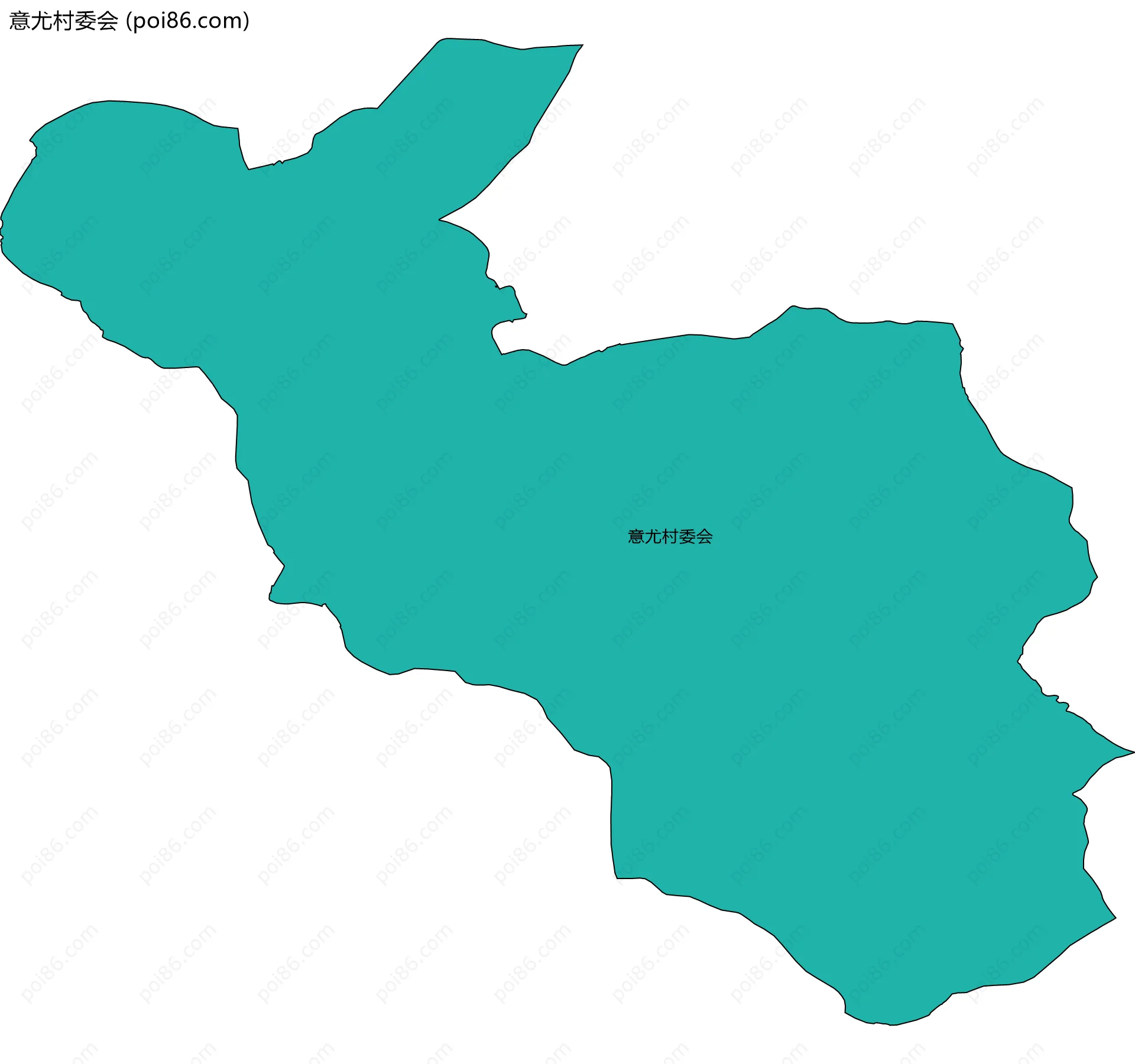 意尤村委会边界地图