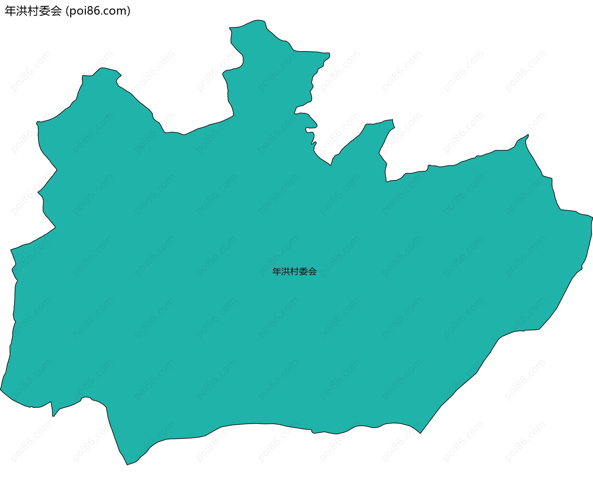 年洪村委会边界地图