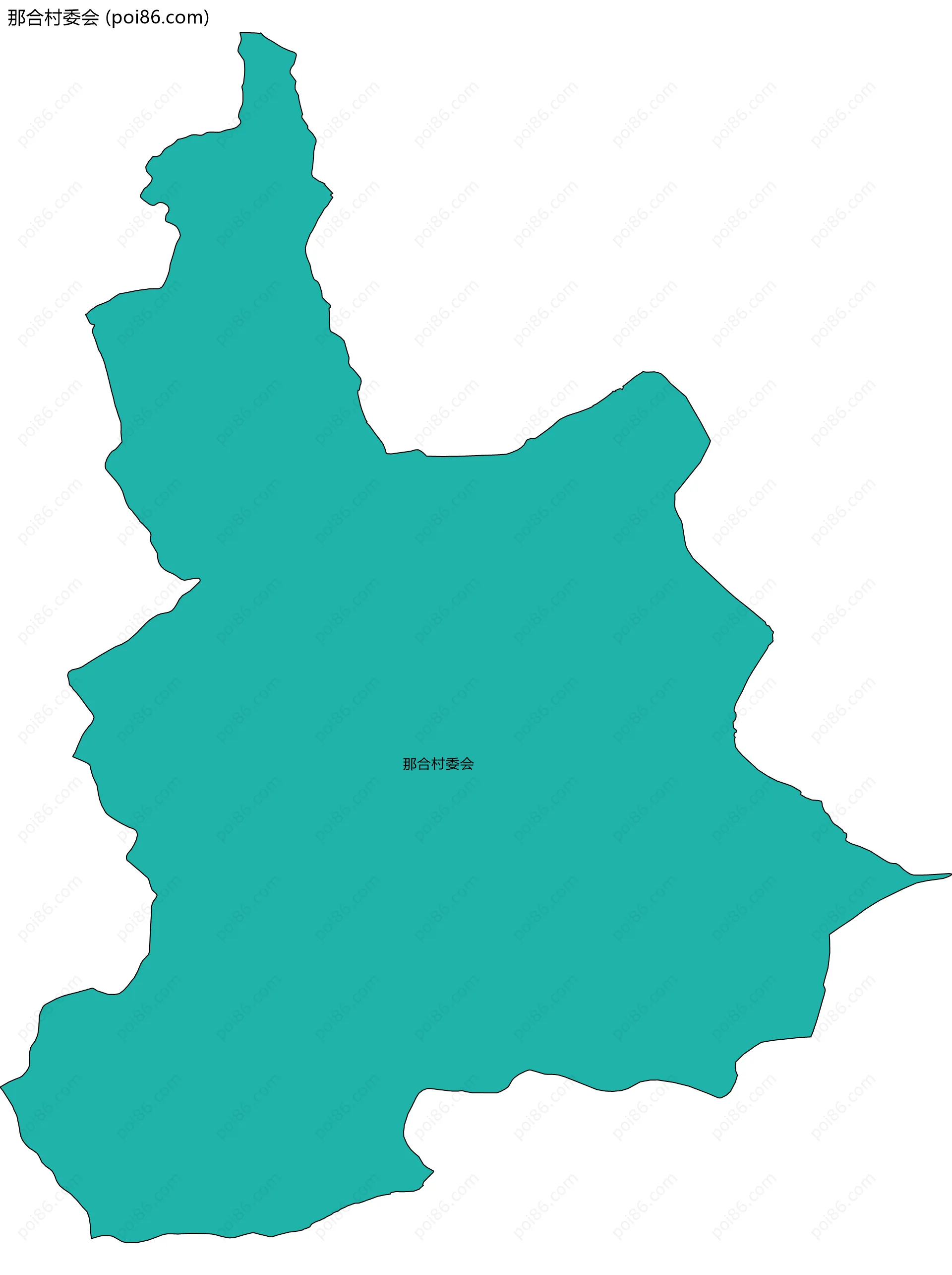 那合村委会边界地图