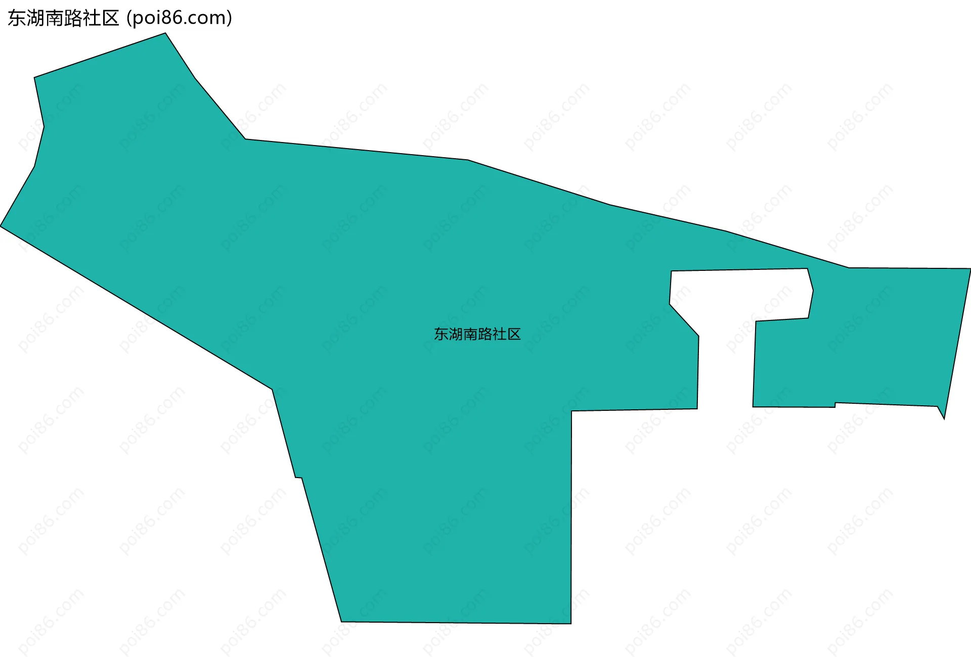 东湖南路社区边界地图
