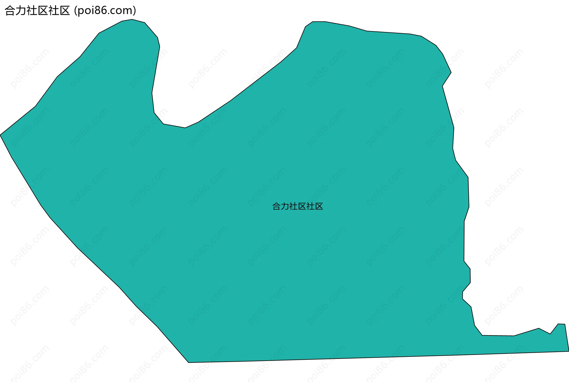 合力社区社区边界地图