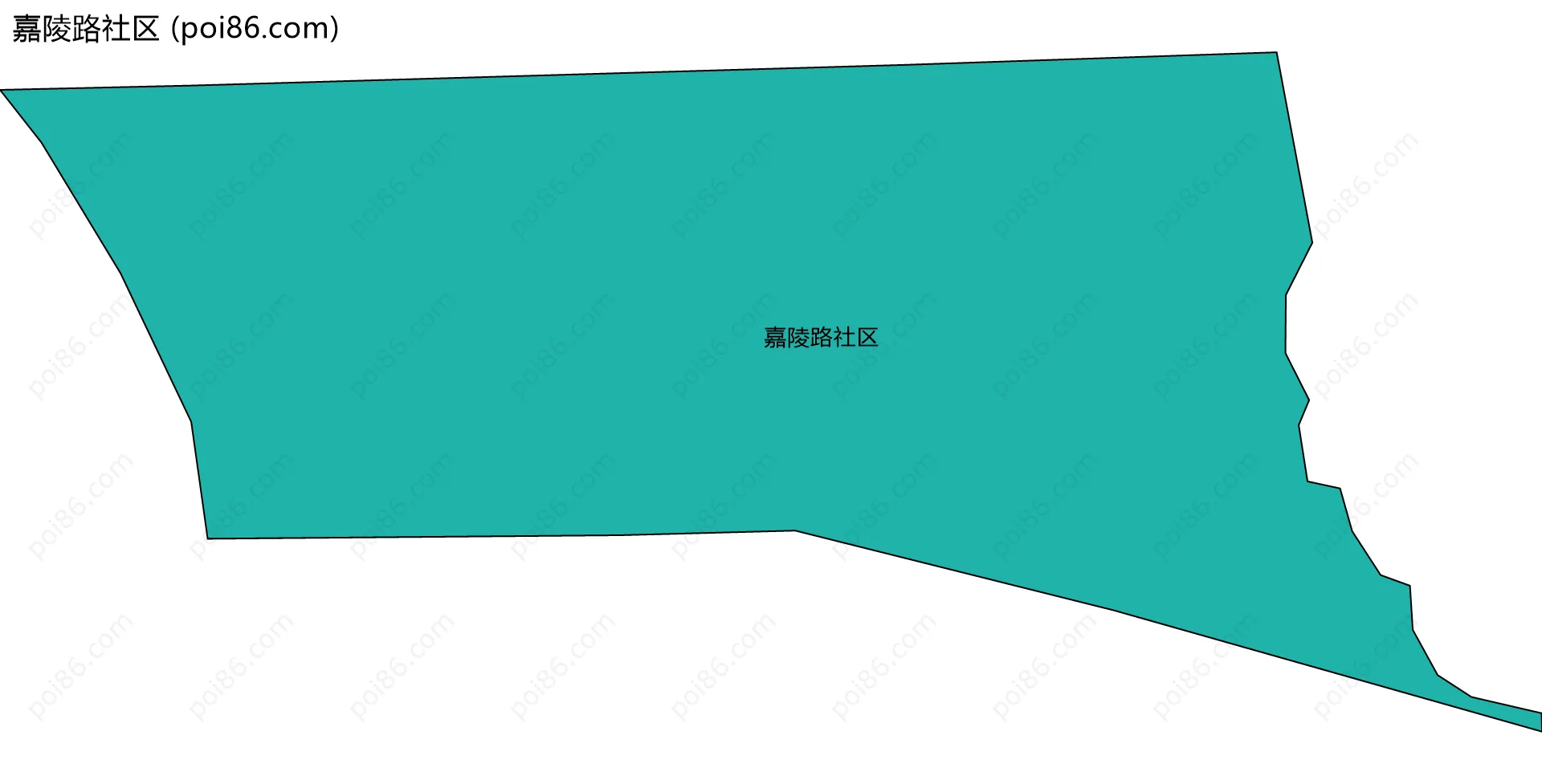 嘉陵路社区边界地图