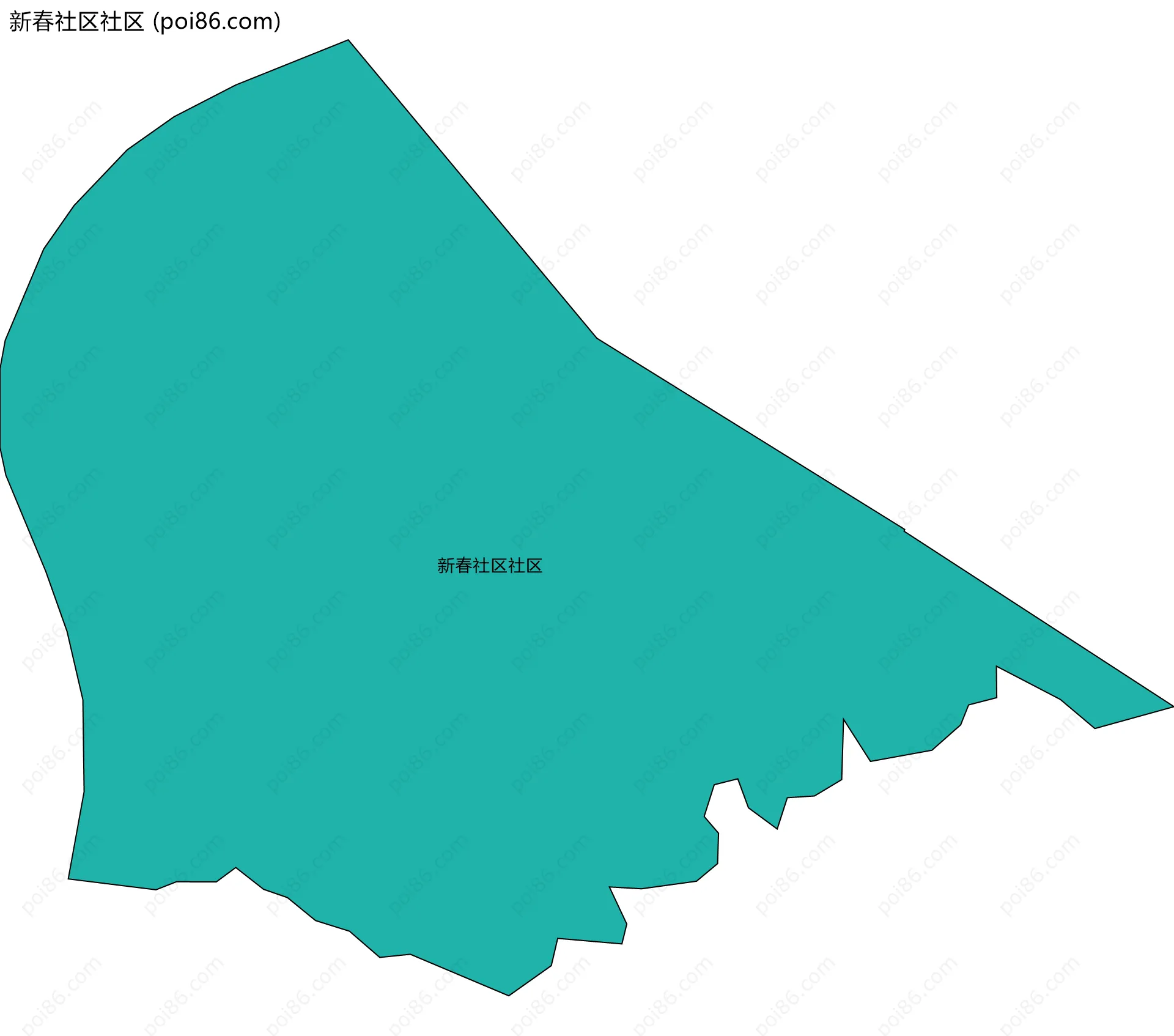 新春社区社区边界地图