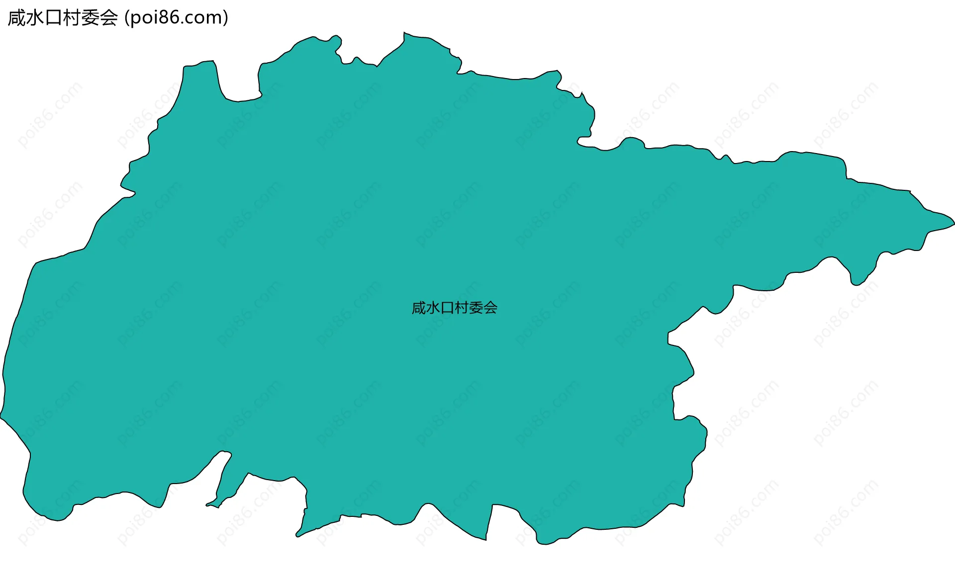 咸水口村委会边界地图