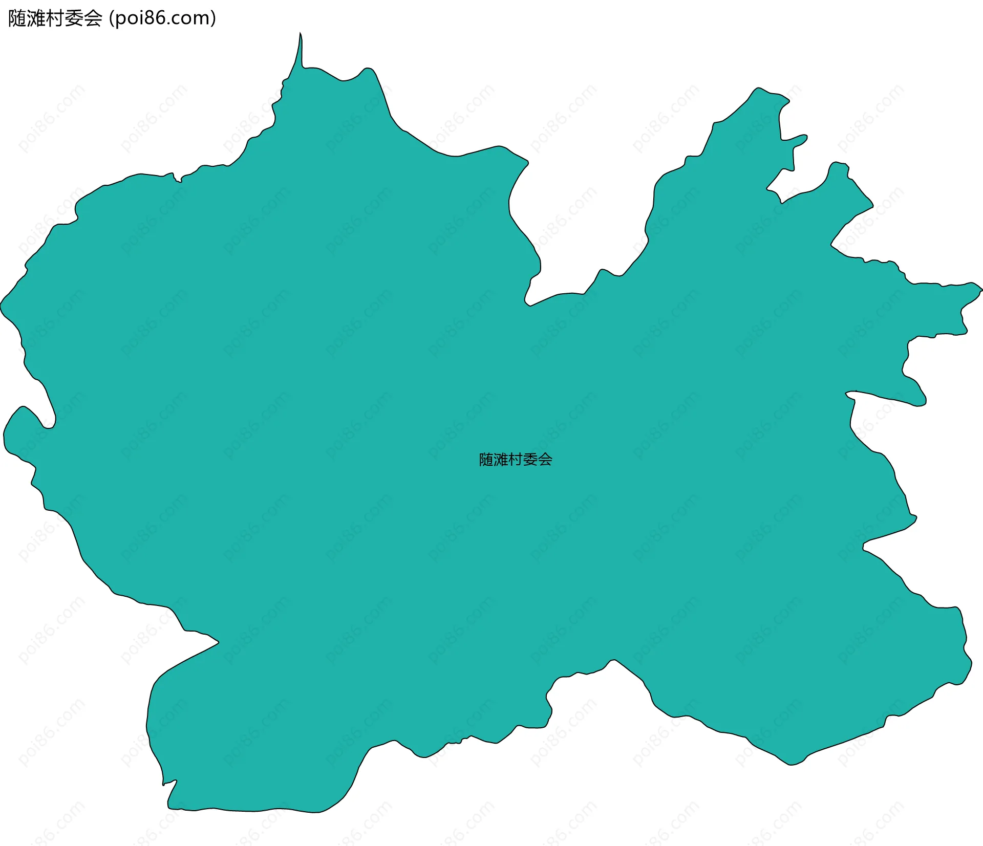 随滩村委会边界地图