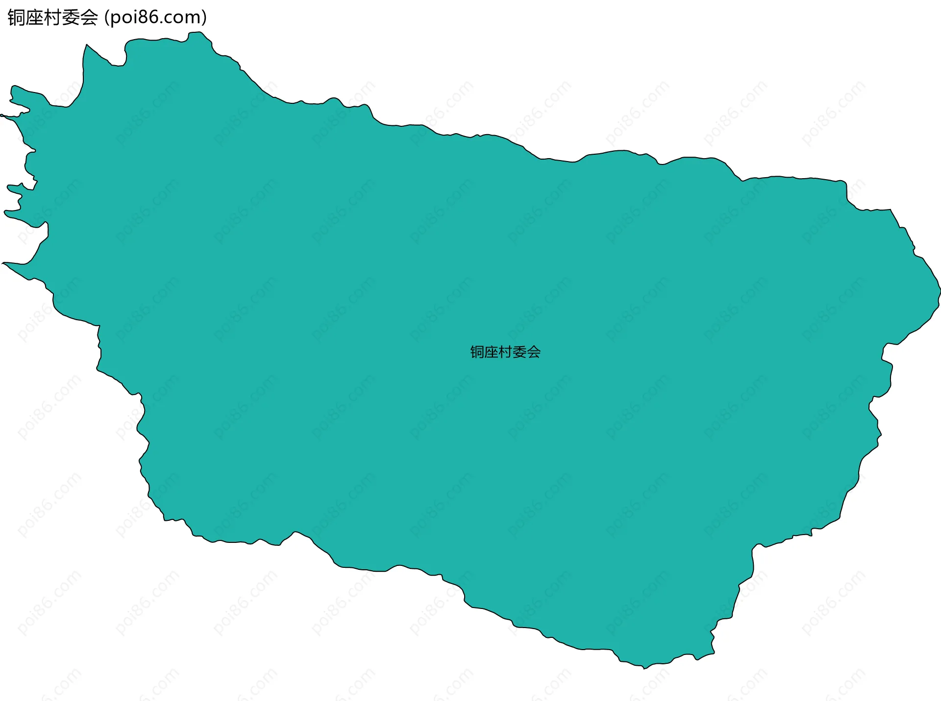铜座村委会边界地图