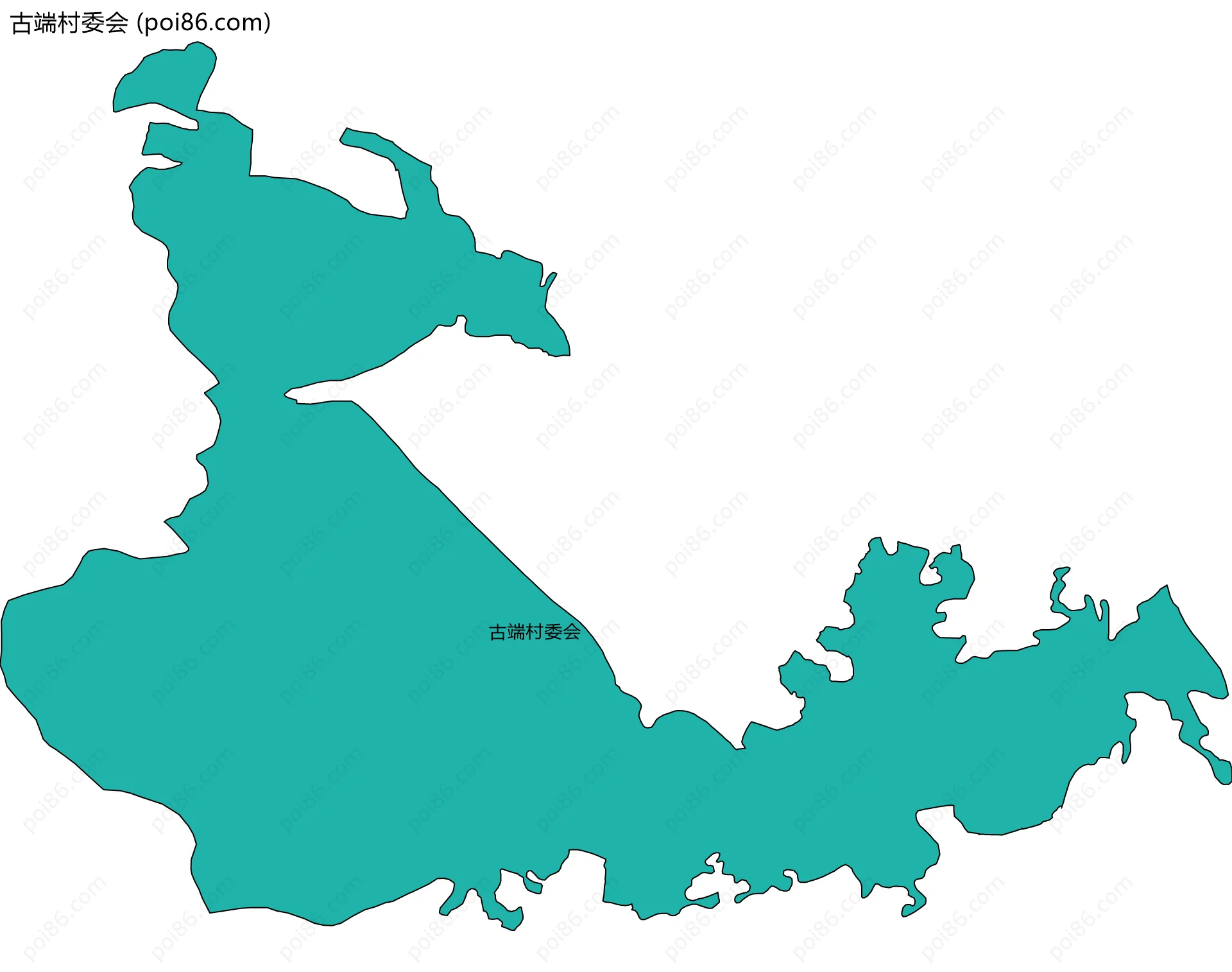 古端村委会边界地图