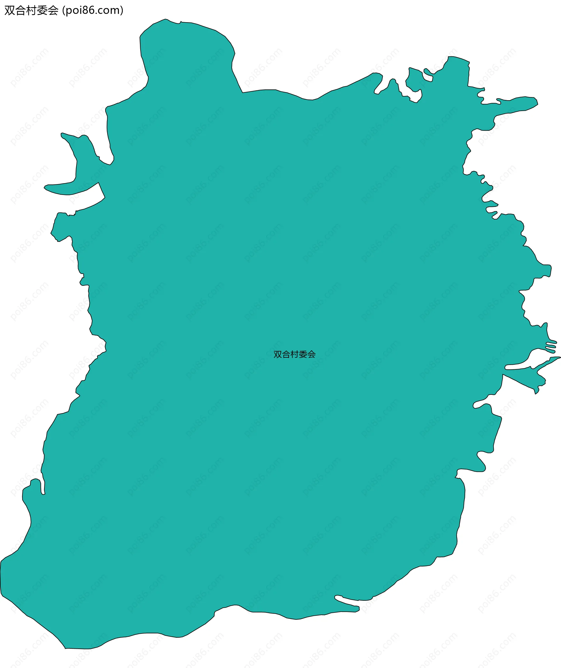 双合村委会边界地图