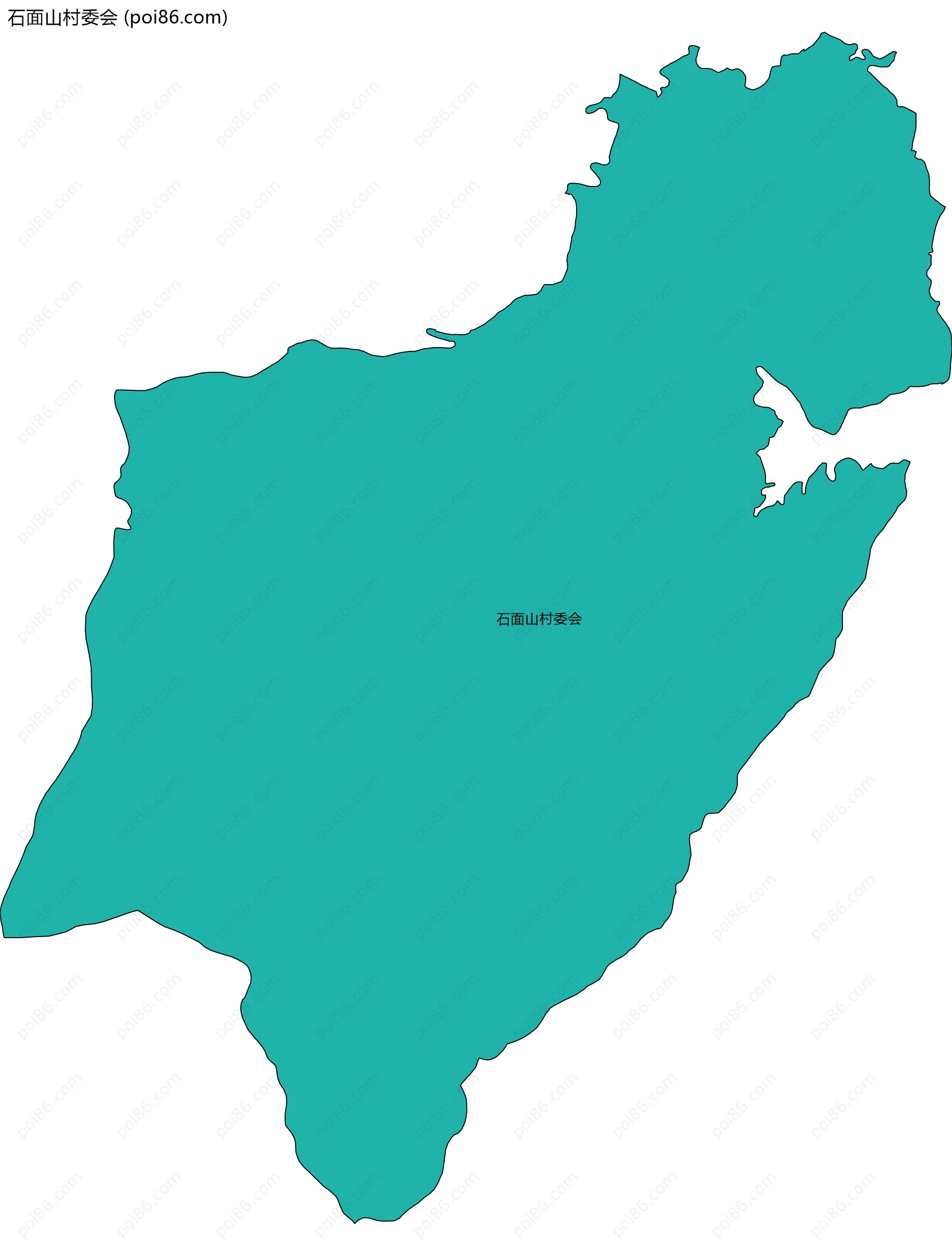 石面山村委会边界地图