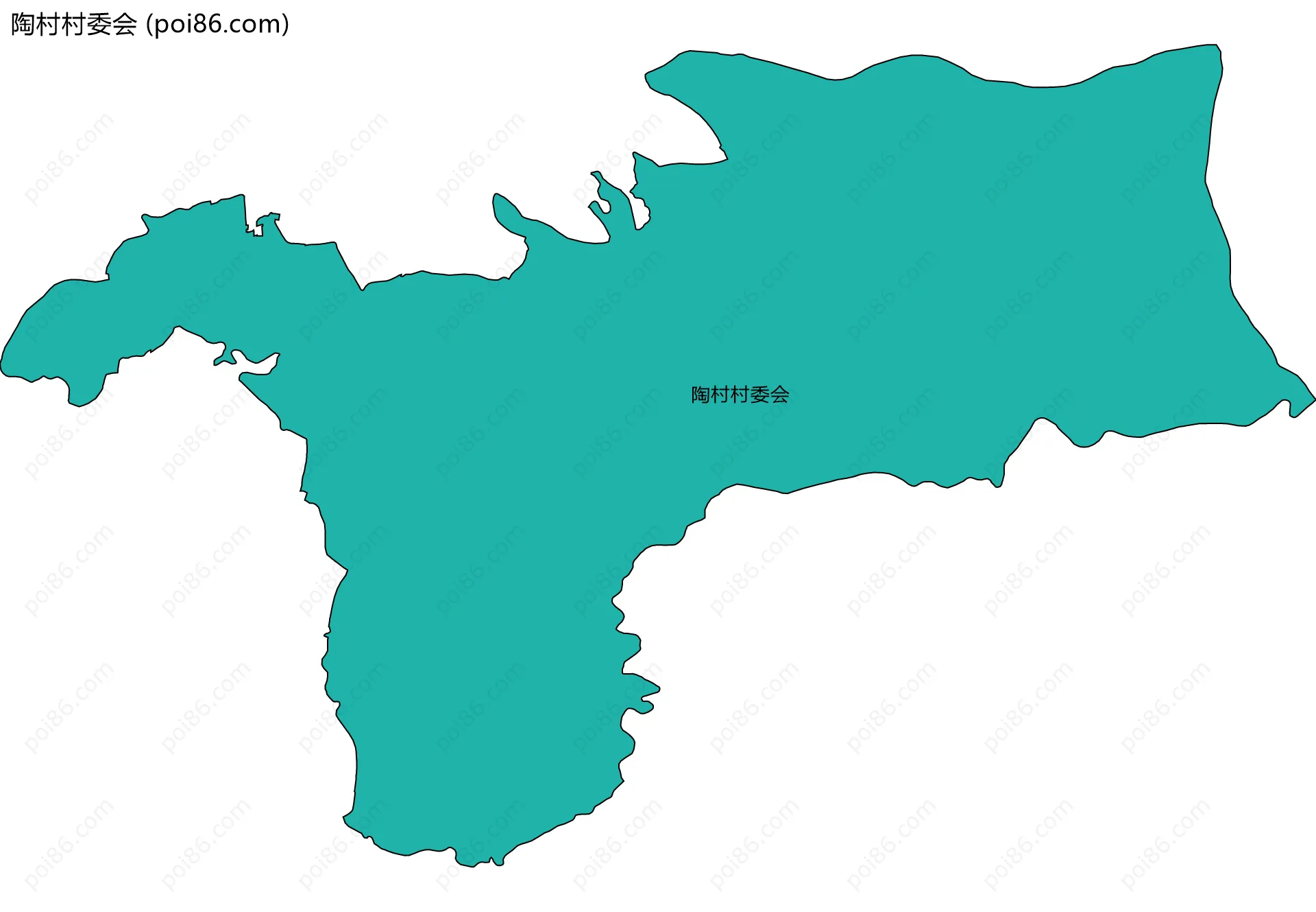 陶村村委会边界地图