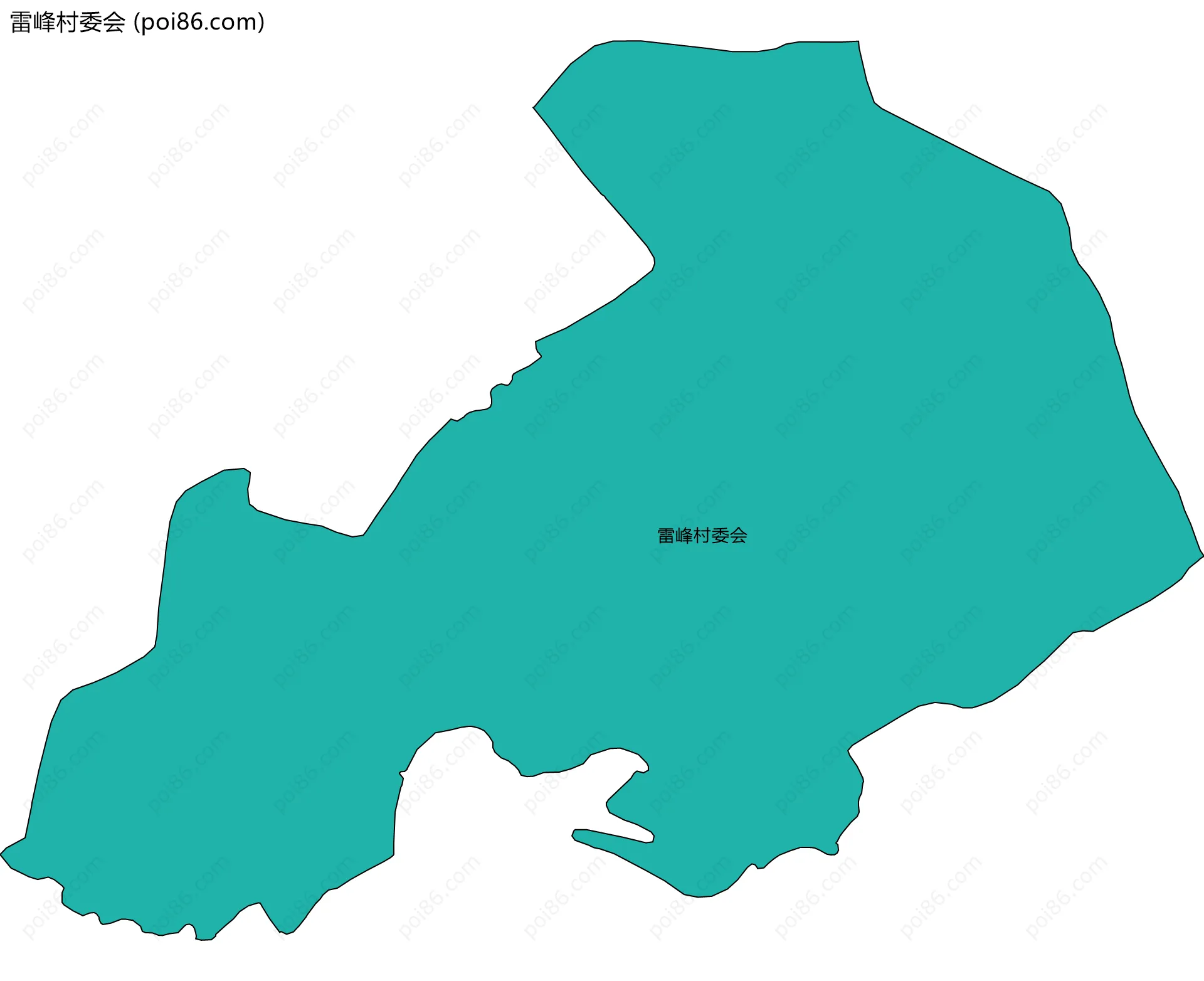 雷峰村委会边界地图