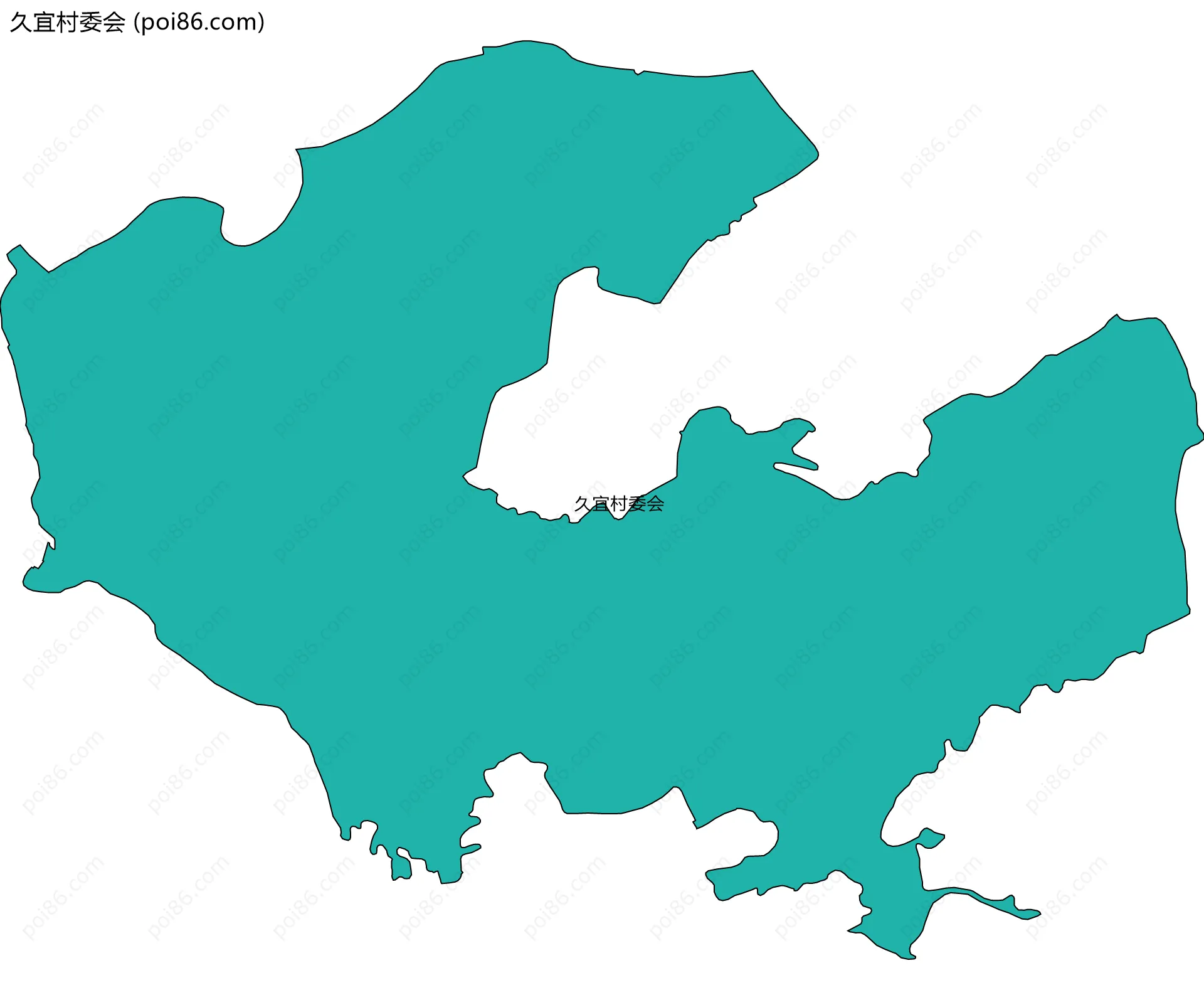 久宜村委会边界地图