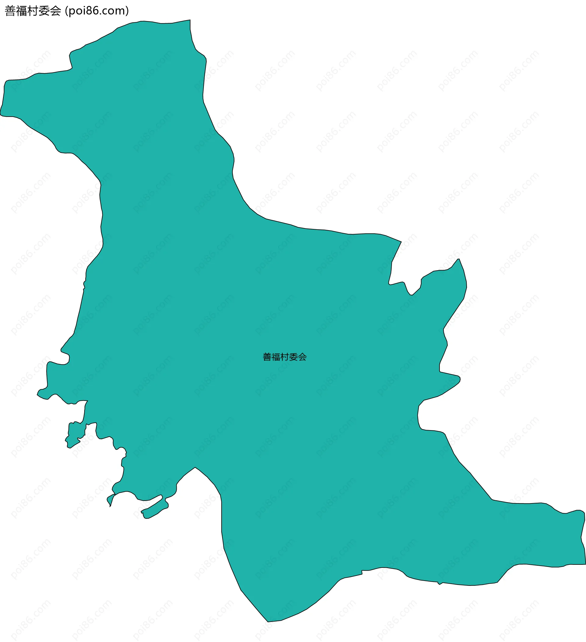 善福村委会边界地图