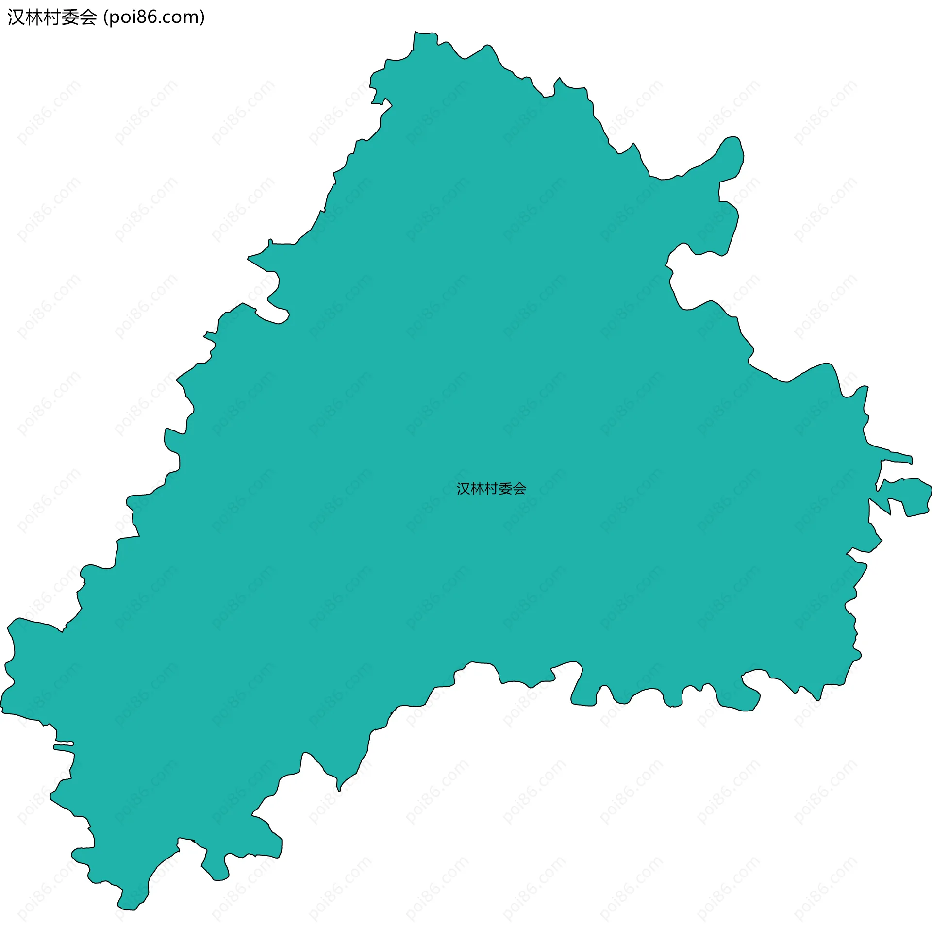 汉林村委会边界地图