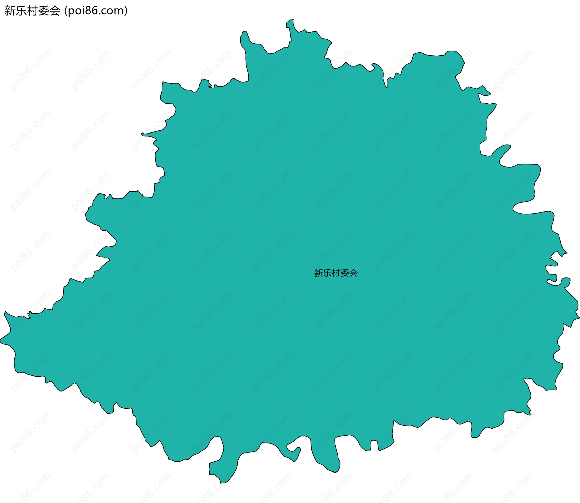 新乐村委会边界地图