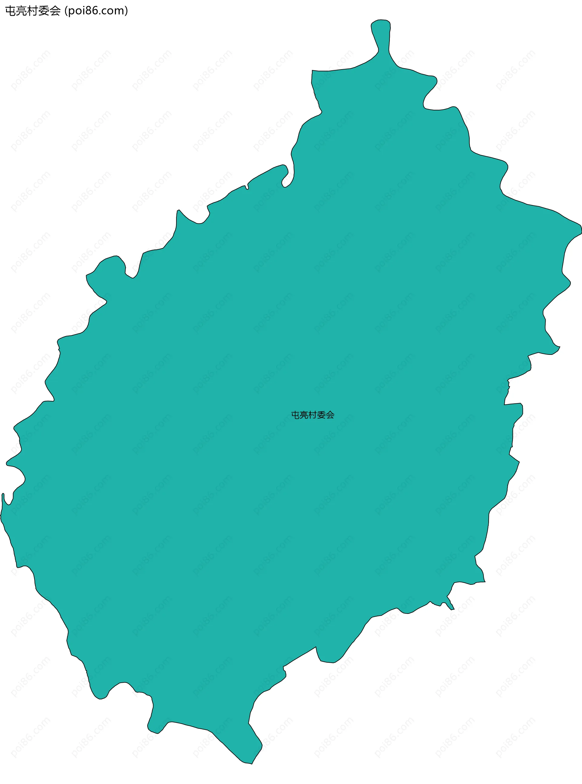 屯亮村委会边界地图