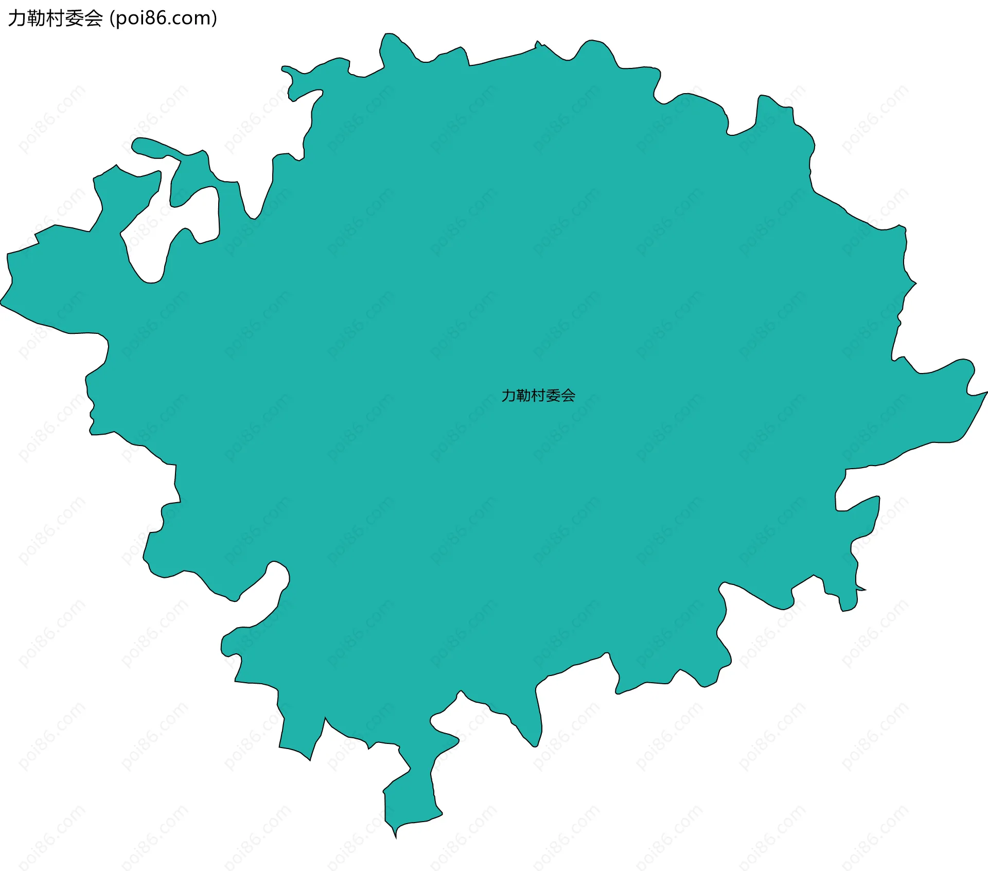 力勒村委会边界地图