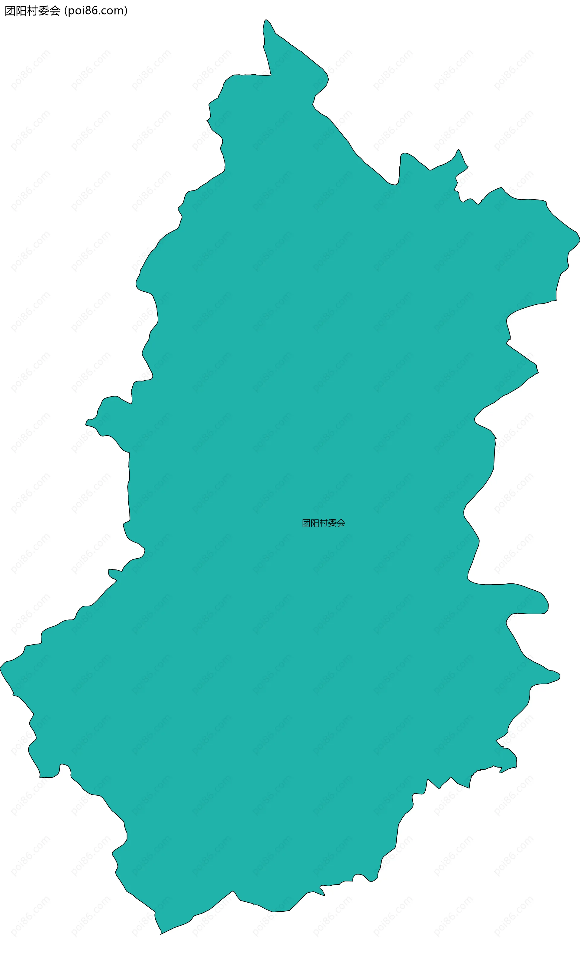 团阳村委会边界地图