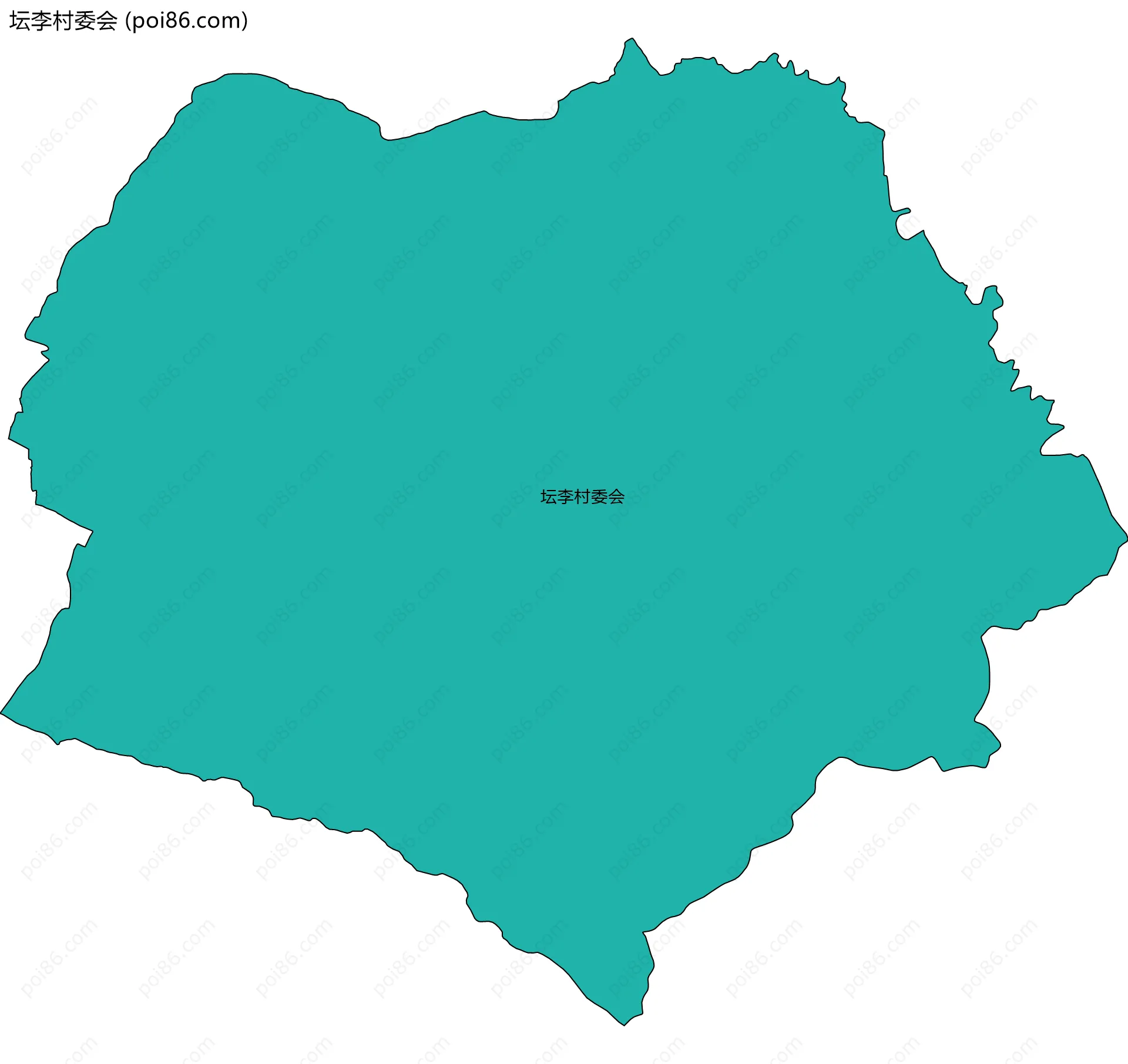 坛李村委会边界地图