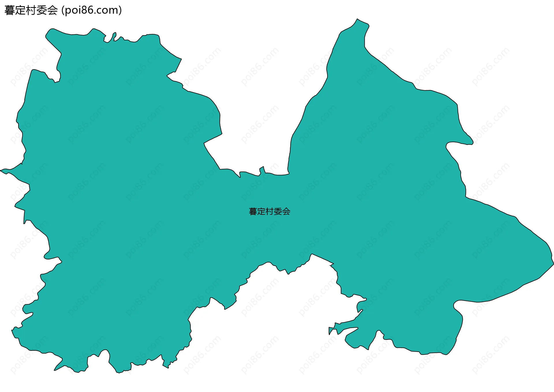 暮定村委会边界地图