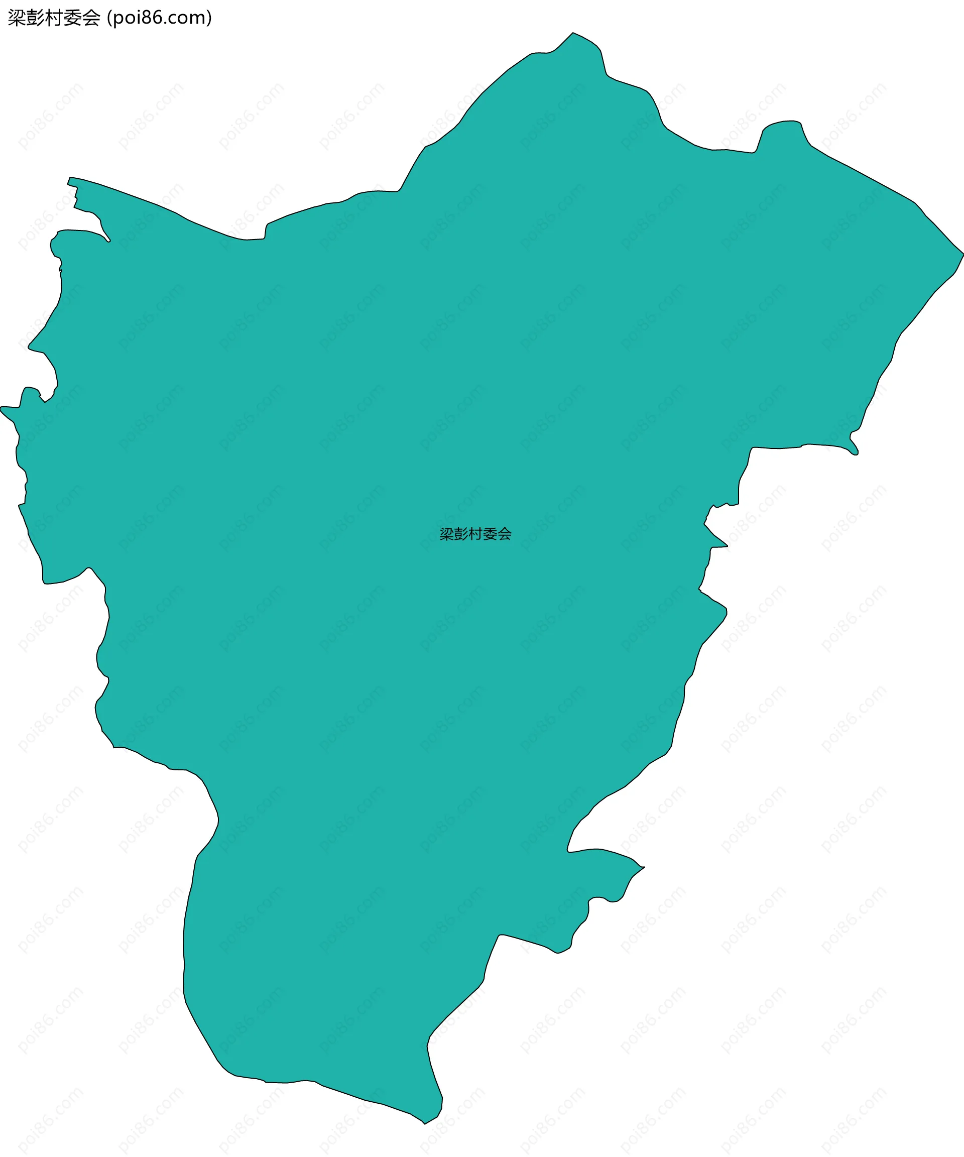 梁彭村委会边界地图