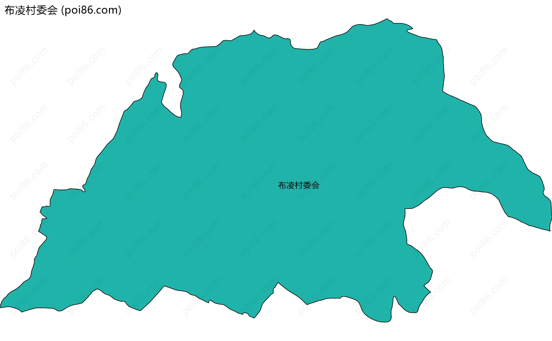 布凌村委会边界地图