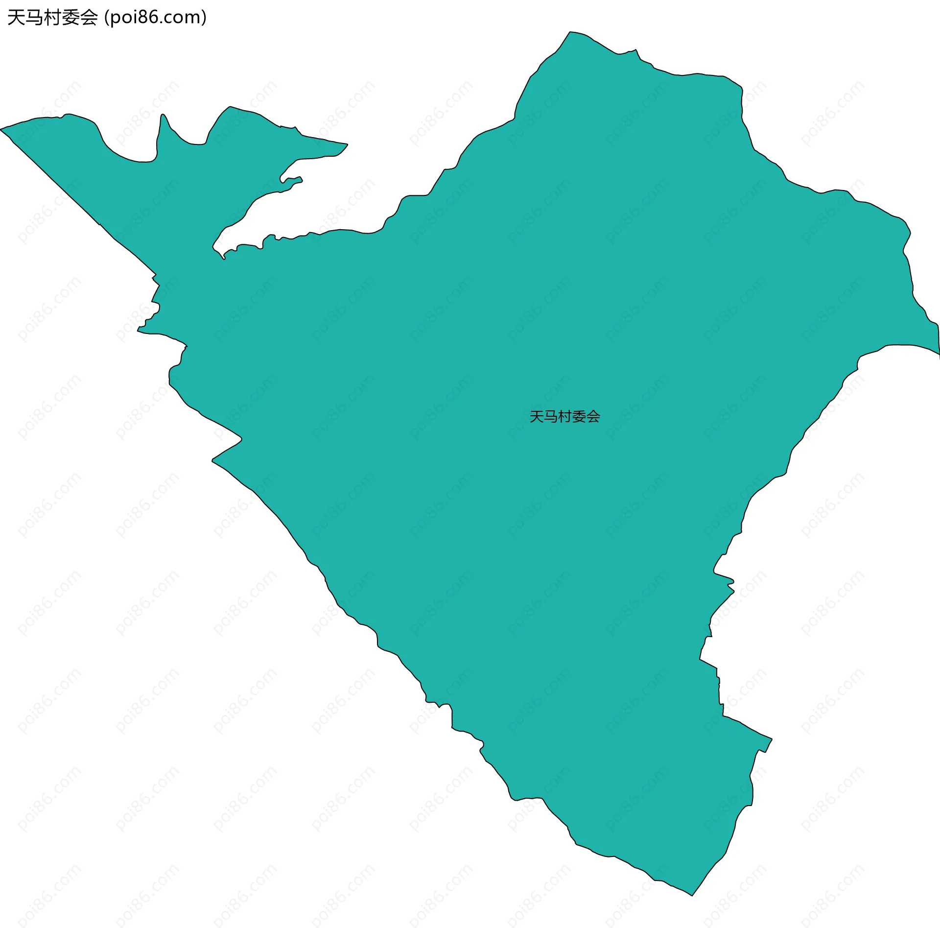 天马村委会边界地图