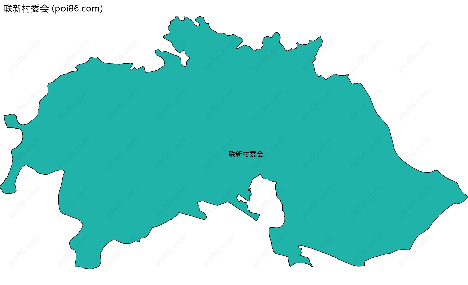 联新村委会边界地图