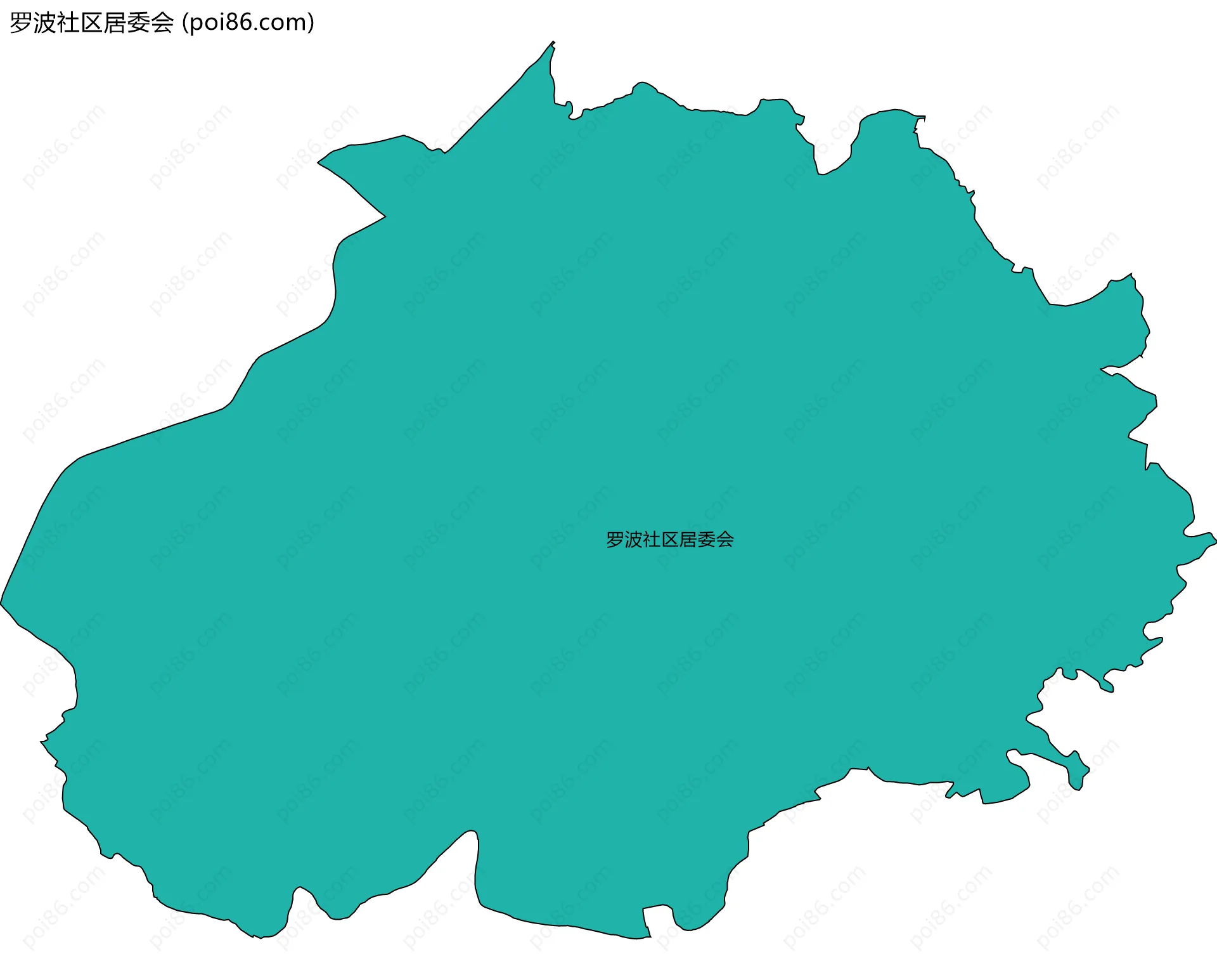 罗波社区居委会边界地图