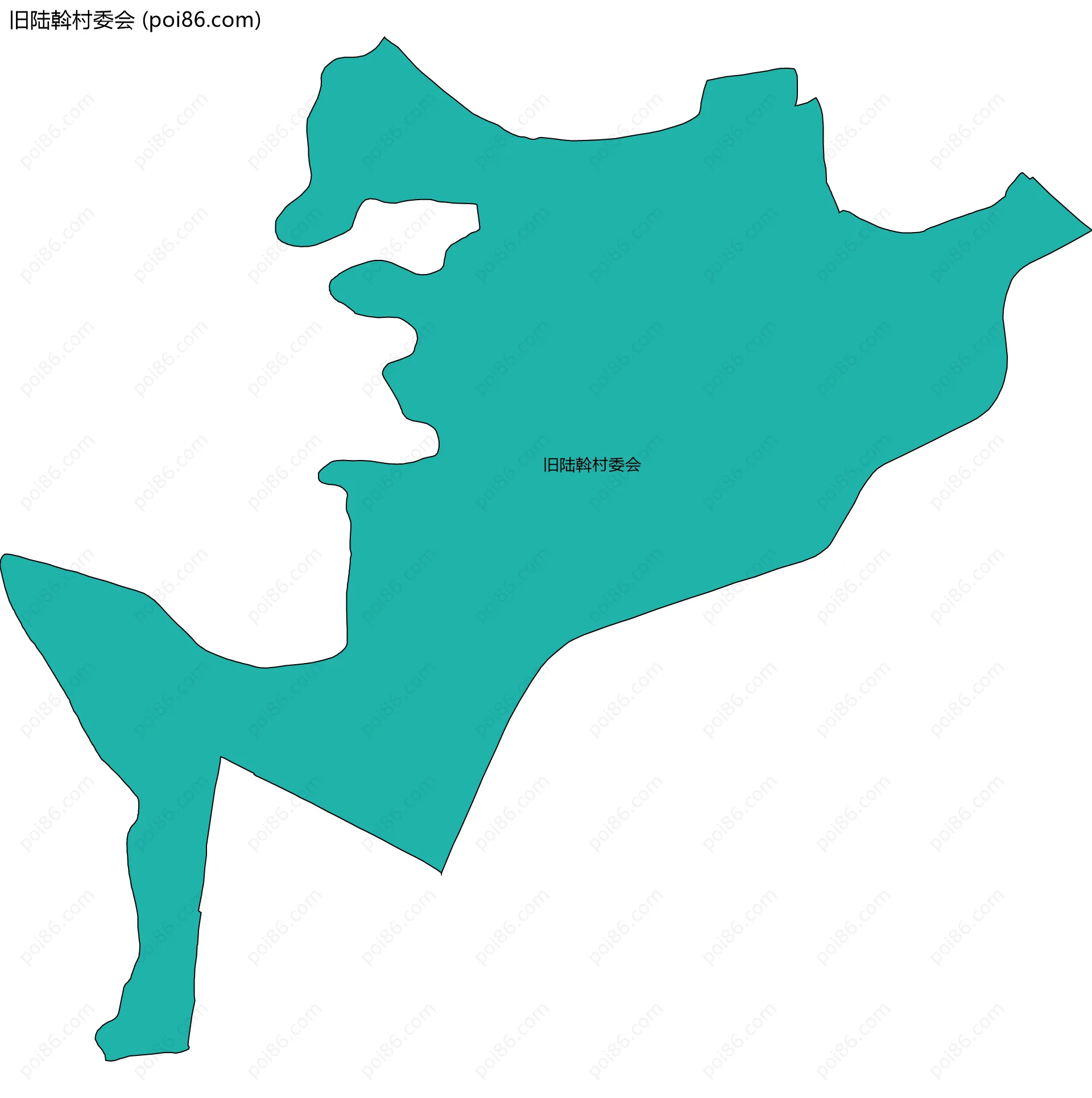 旧陆斡村委会边界地图