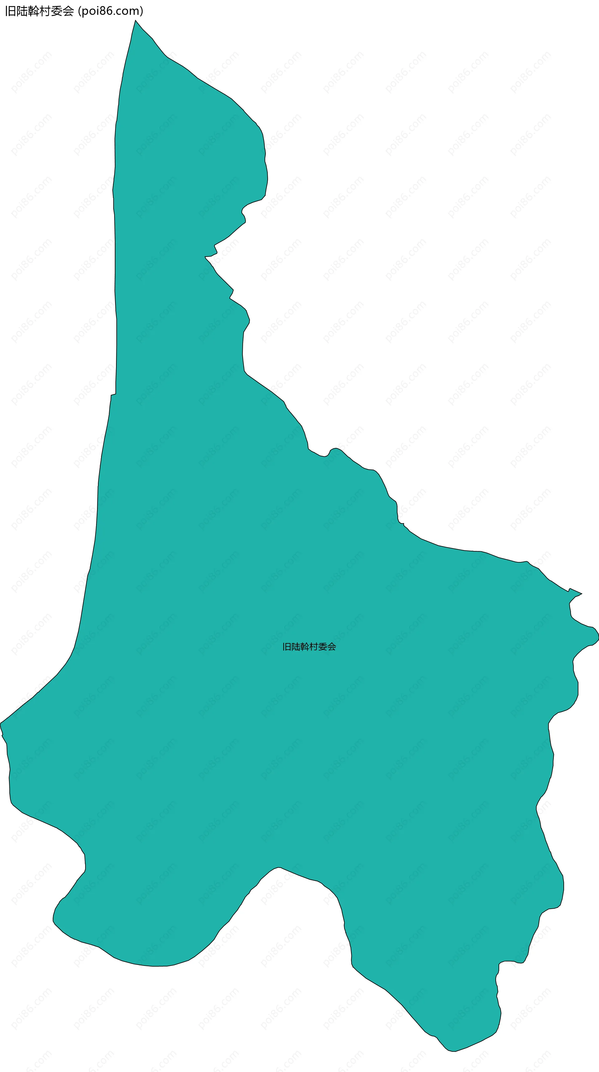 旧陆斡村委会边界地图