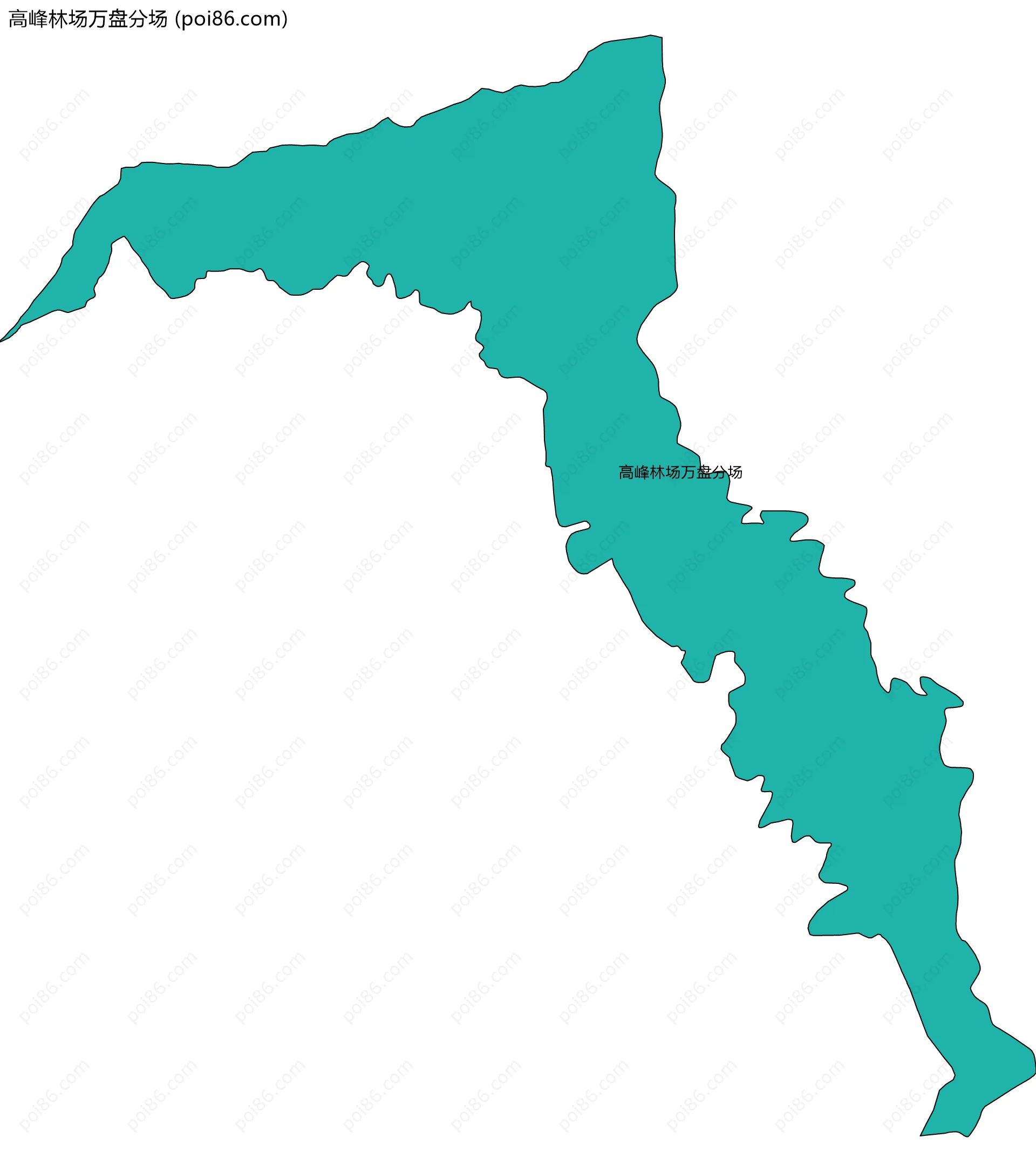 高峰林场万盘分场边界地图