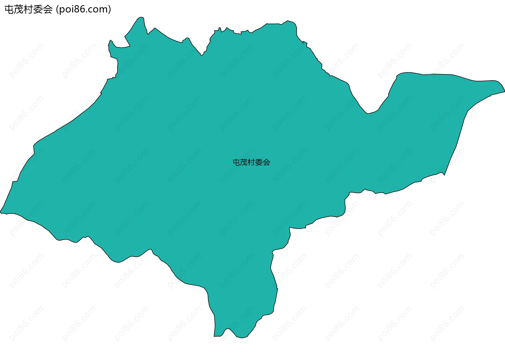 屯茂村委会边界地图