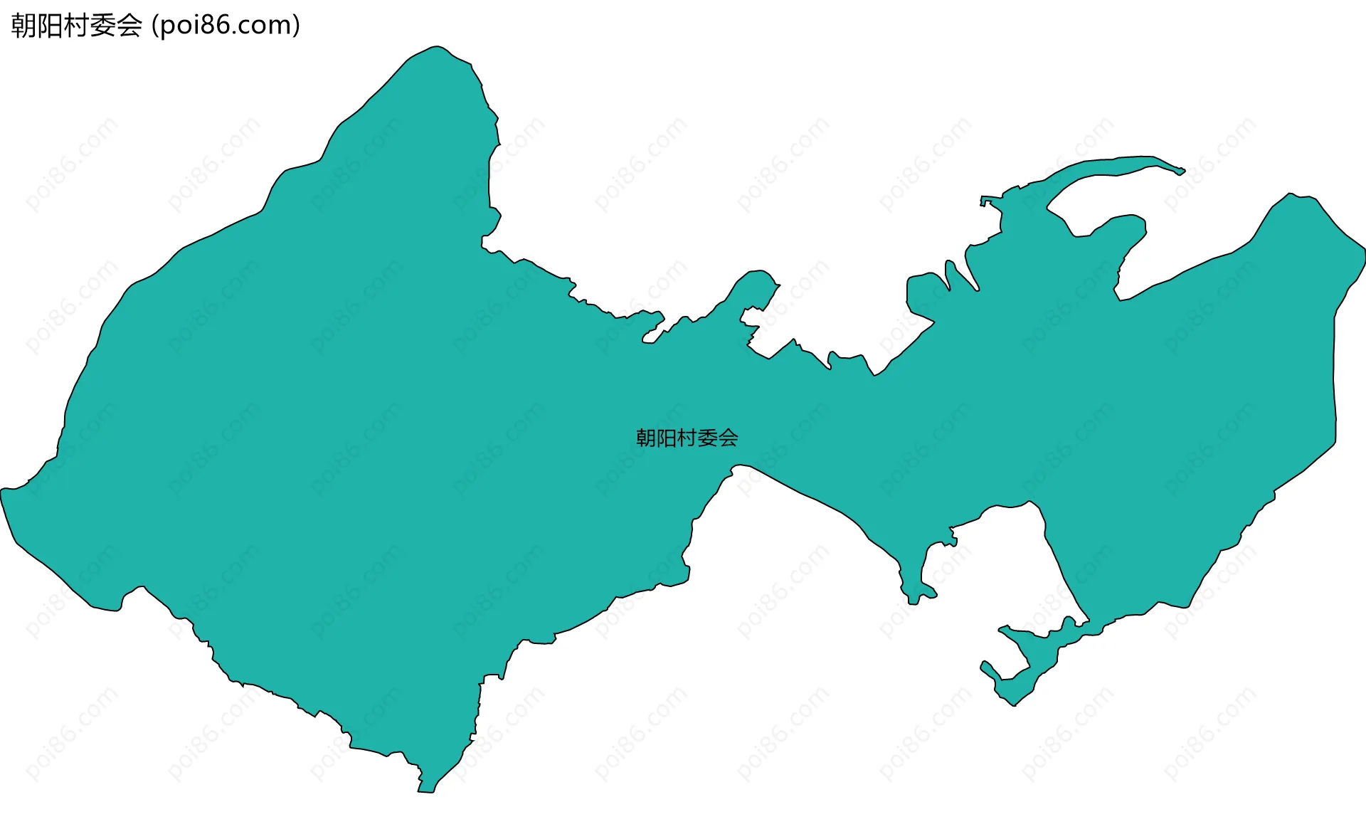 朝阳村委会边界地图