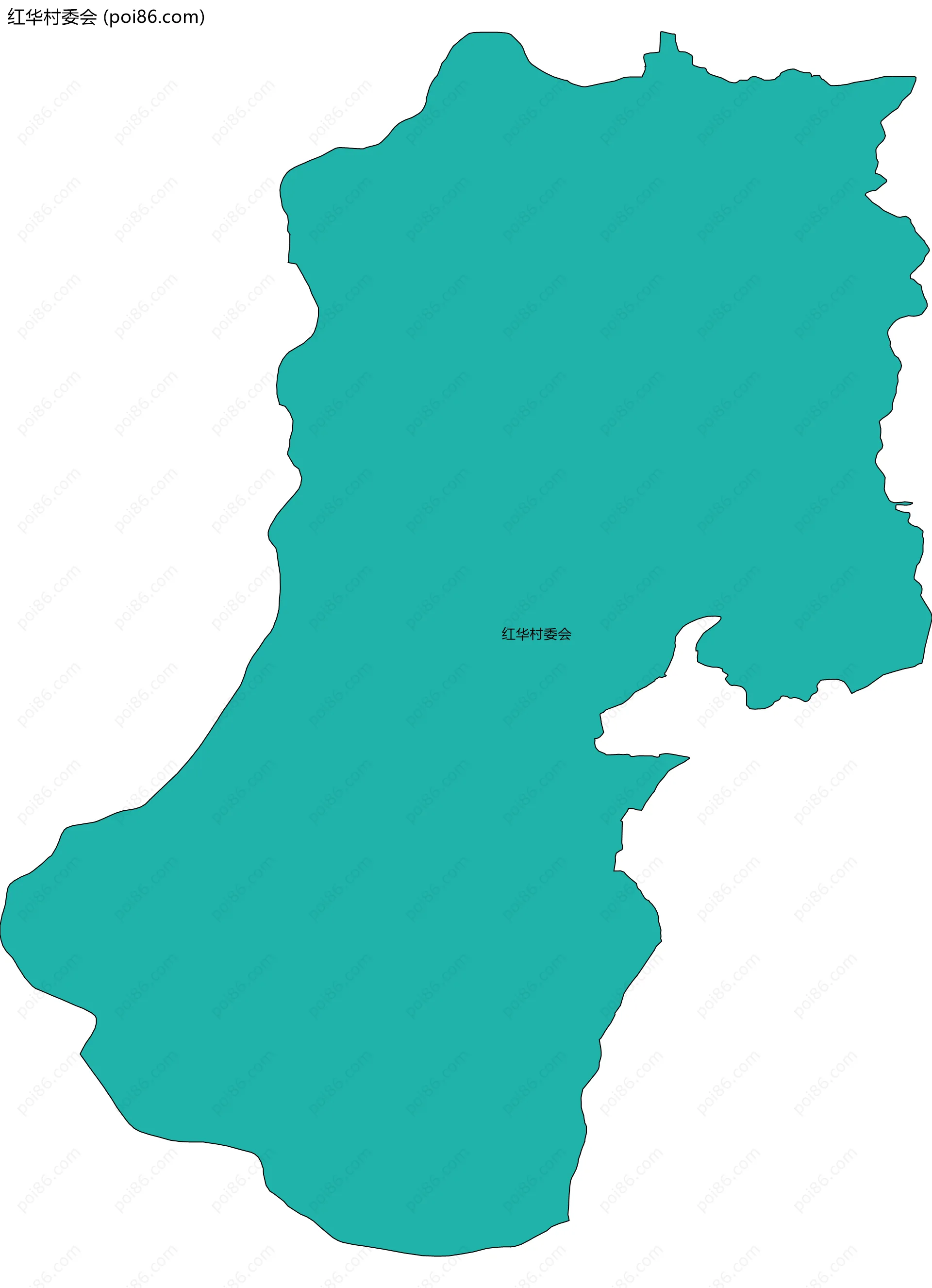 红华村委会边界地图