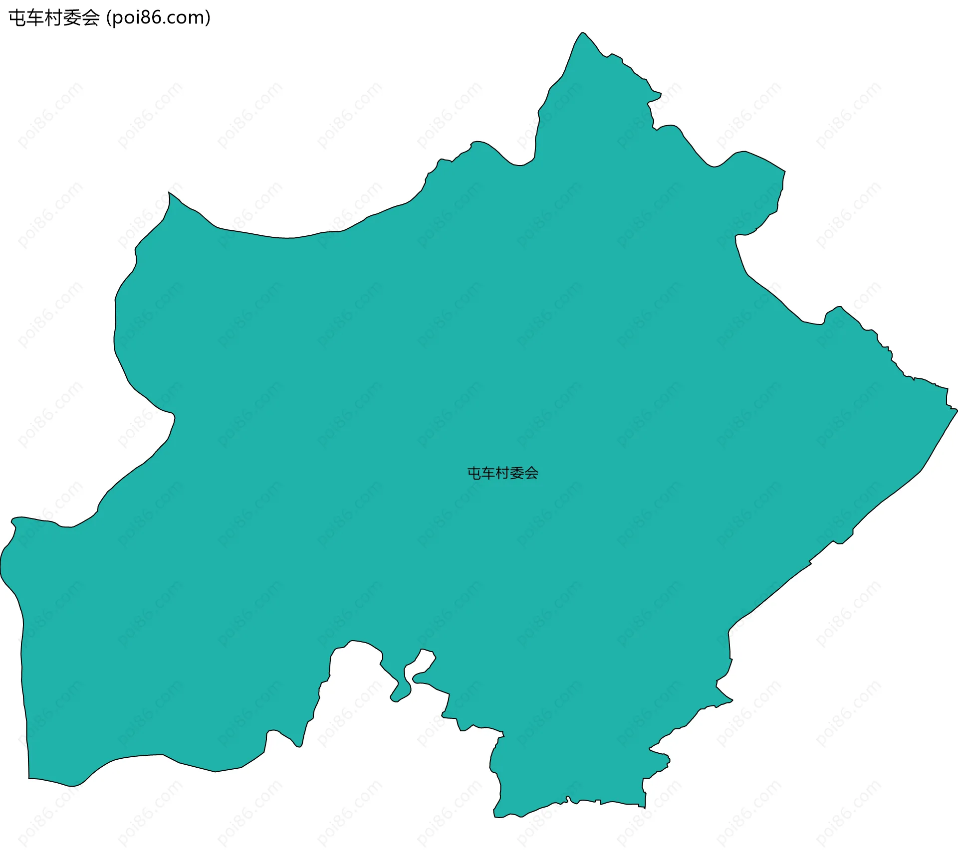 屯车村委会边界地图