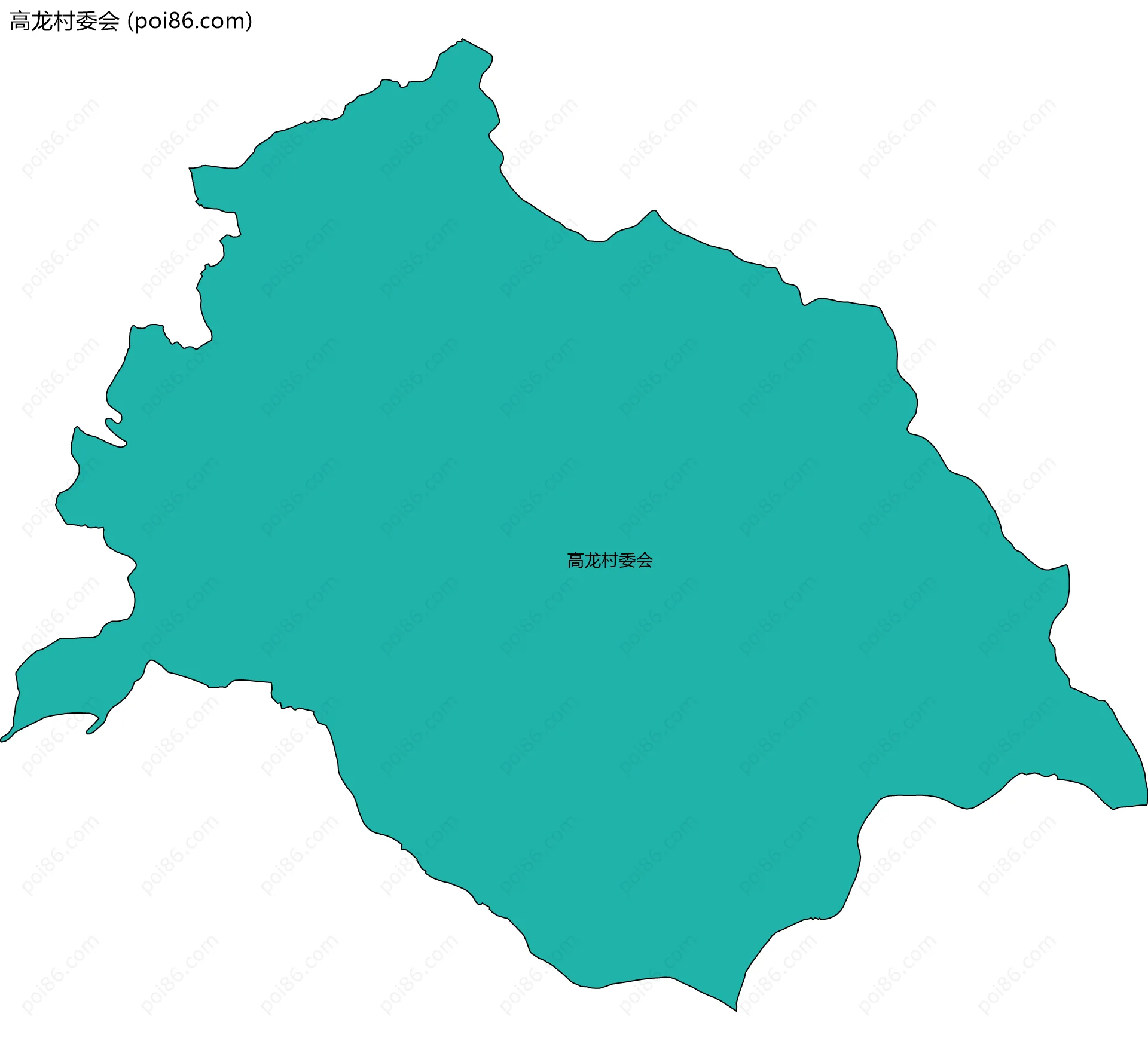 高龙村委会边界地图