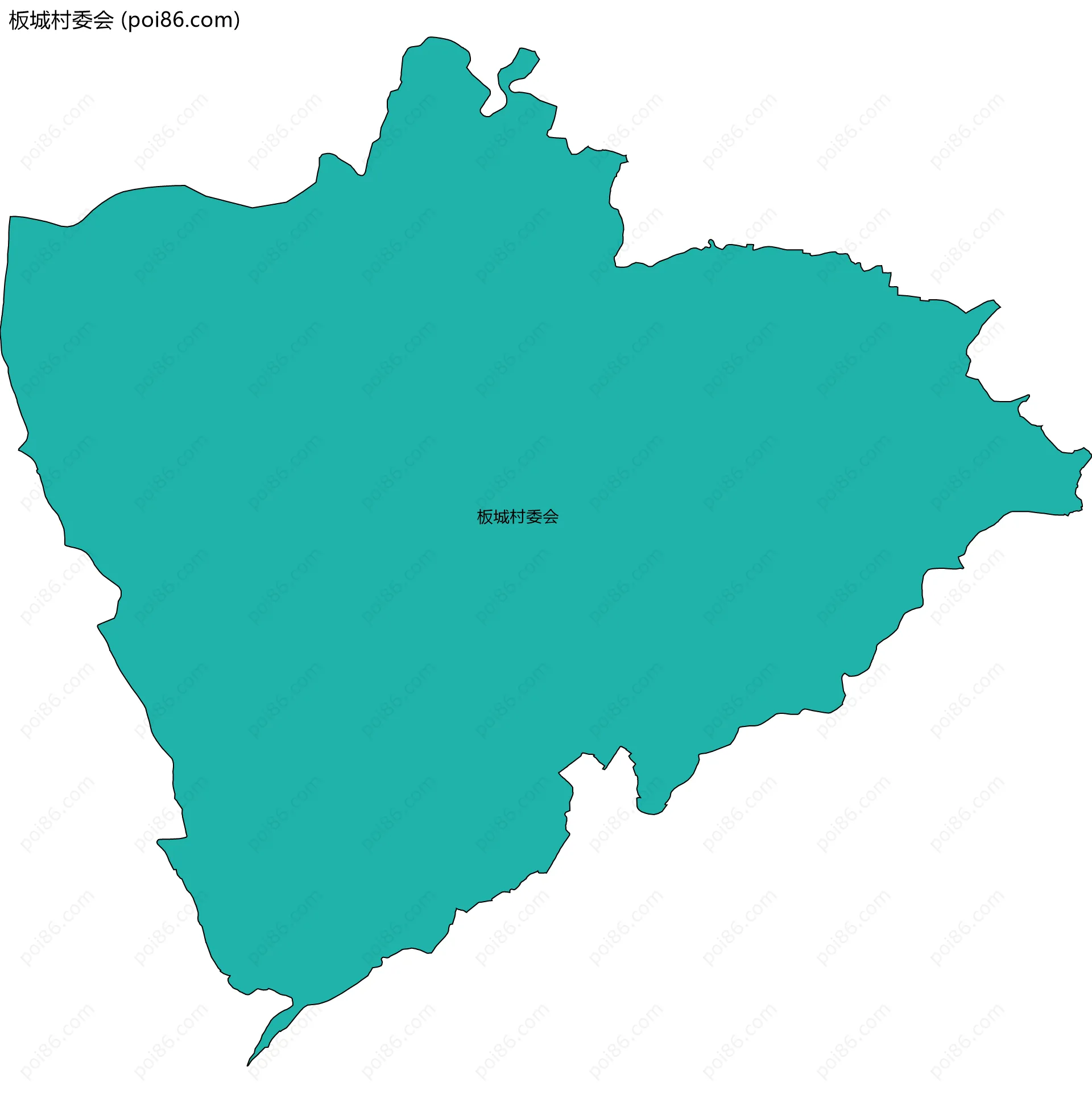 板城村委会边界地图